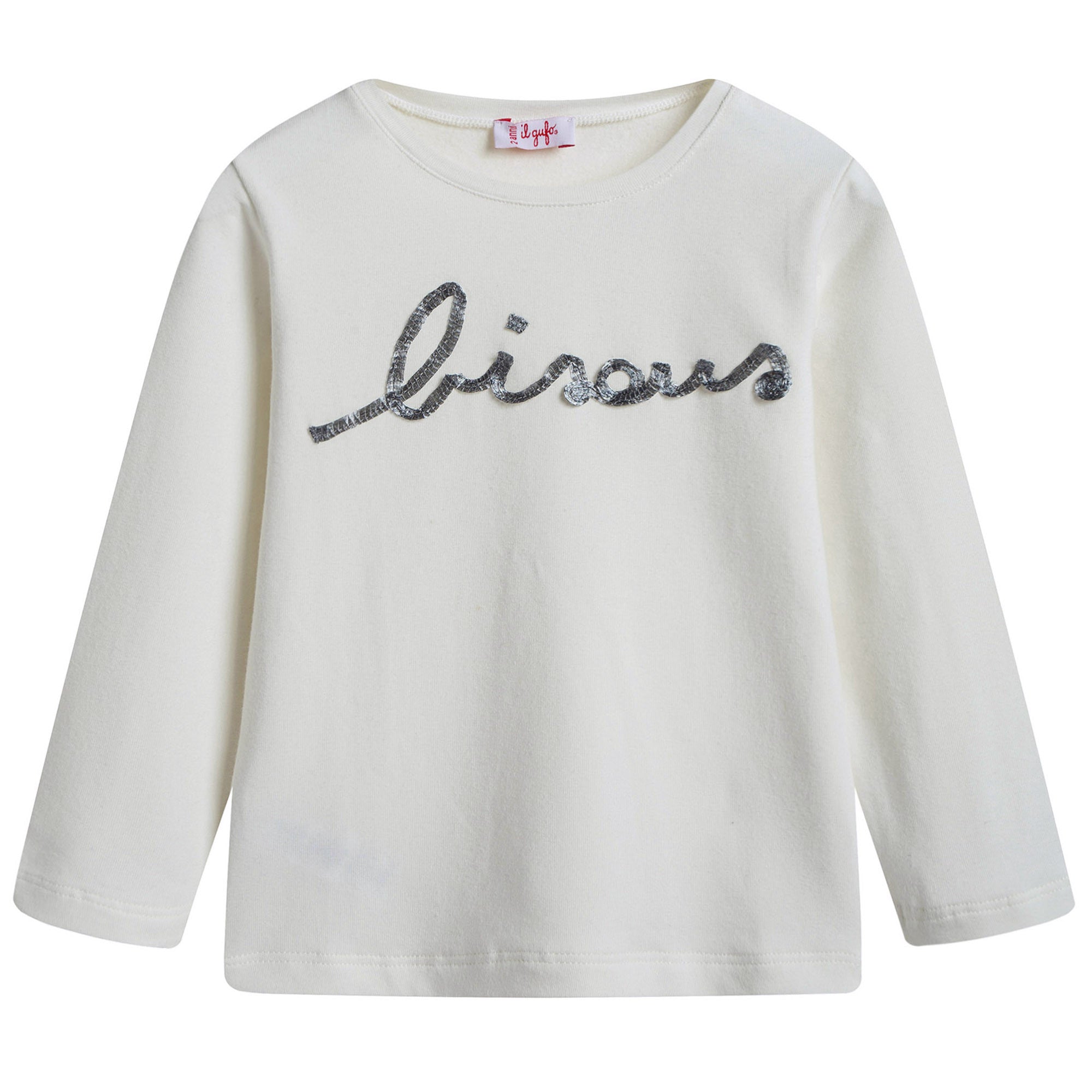 Girls Ivory Cotton T-shirt