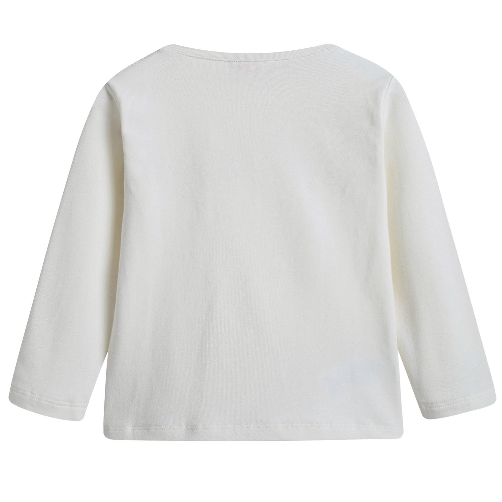 Girls Ivory Cotton T-shirt