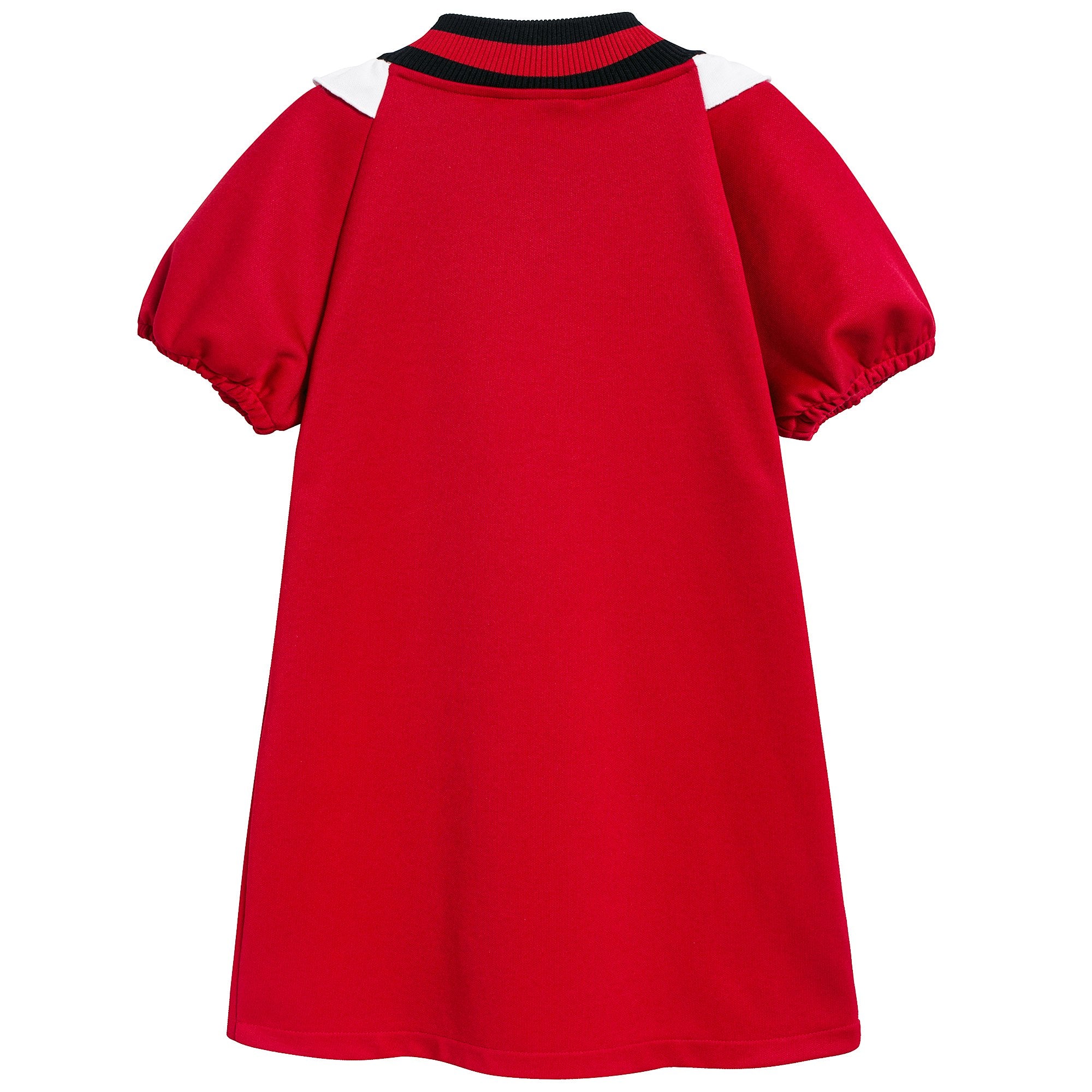 Girls Live Red & White Cotton Dress