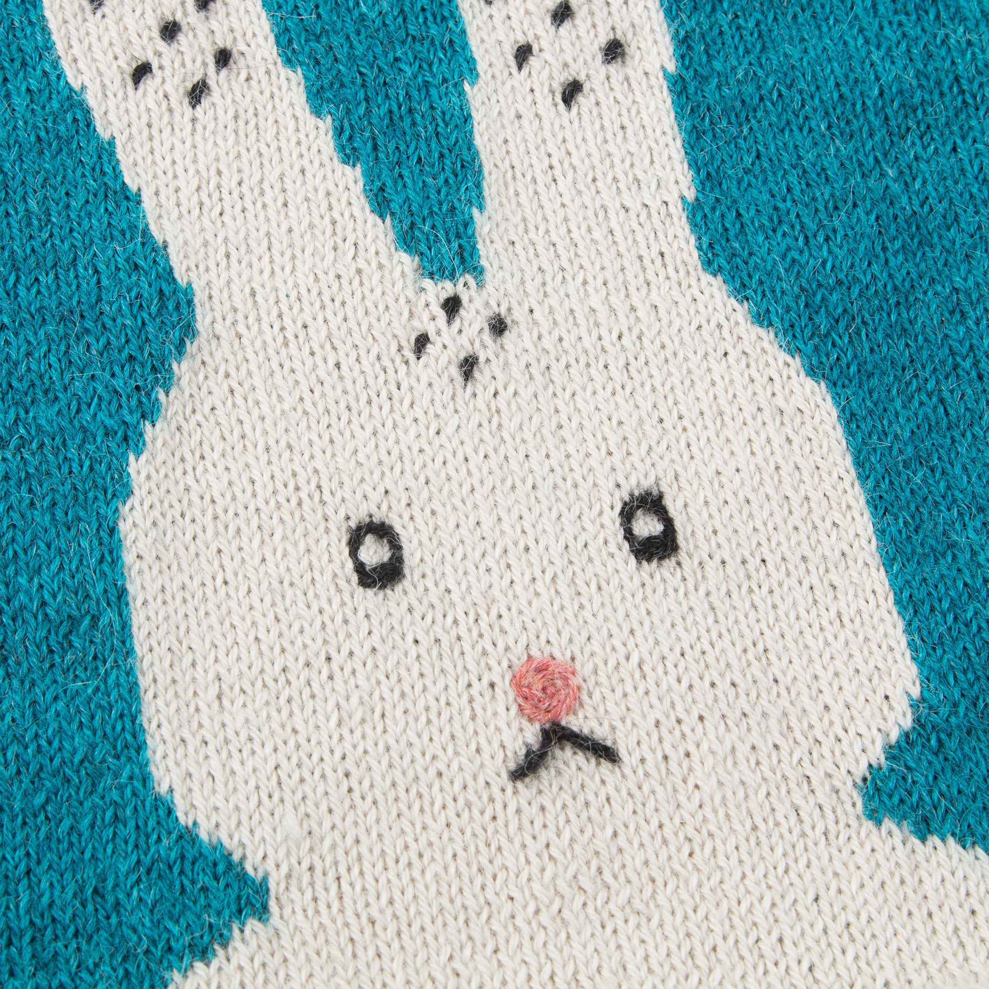 Baby Bay Blue Bunny Alpaca Sweater