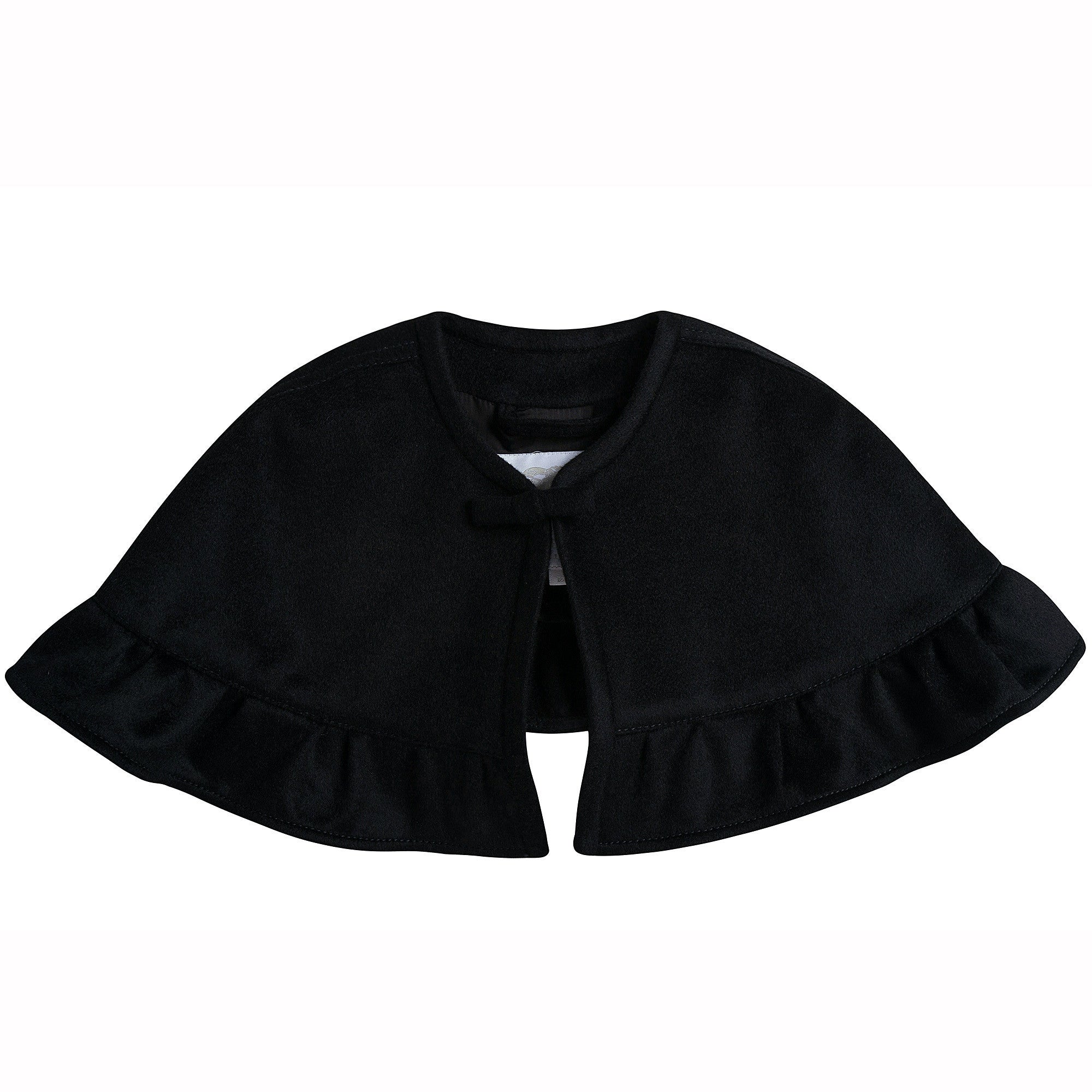 Girls Black Loutus Leaf Shawls - CÉMAROSE | Children's Fashion Store - 1