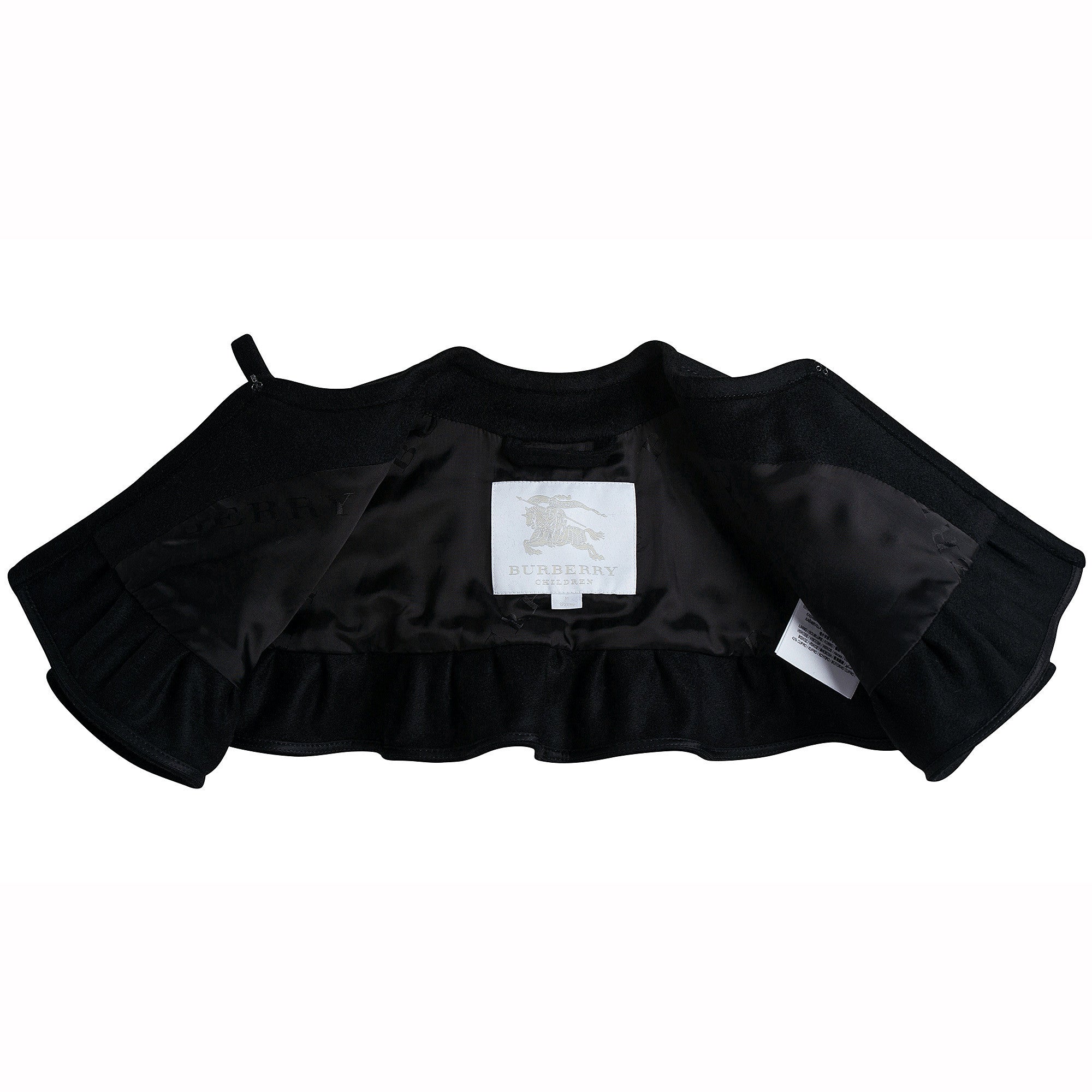 Girls Black Loutus Leaf Shawls - CÉMAROSE | Children's Fashion Store - 2