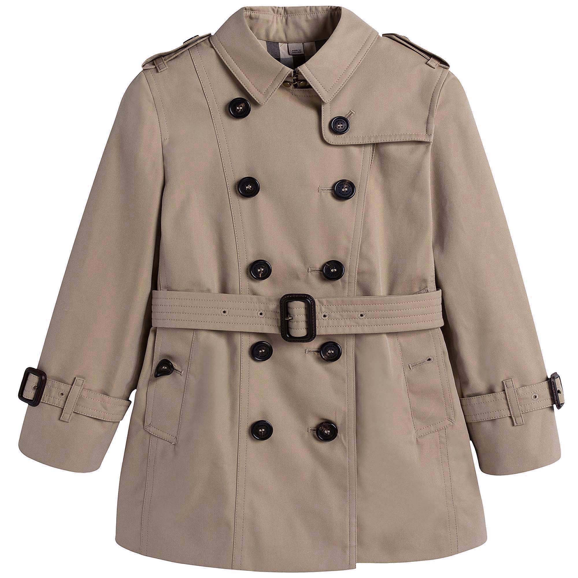 Girls Beige Trench Coat - CÉMAROSE | Children's Fashion Store - 1