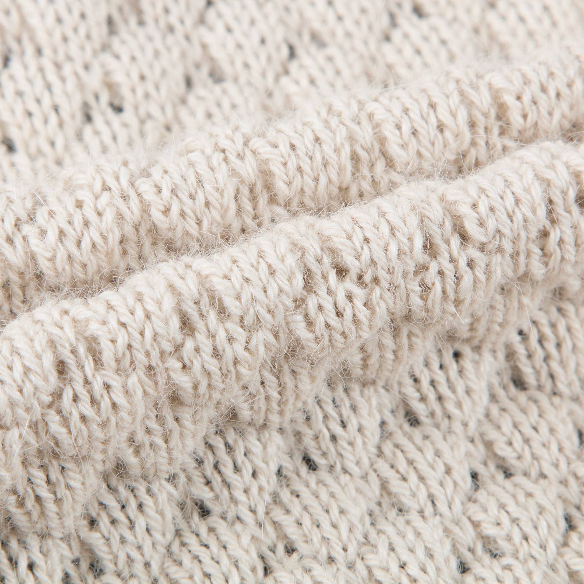 Baby White Sheep Alpaca Hooded Sweater