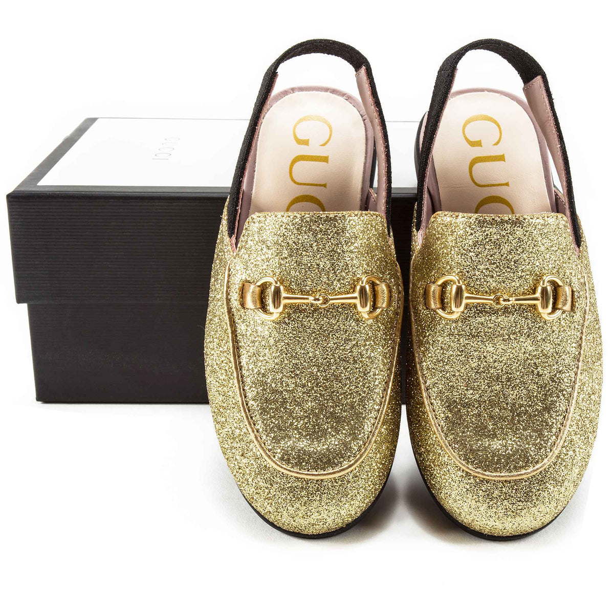 Chaussures dorées pour bébés filles