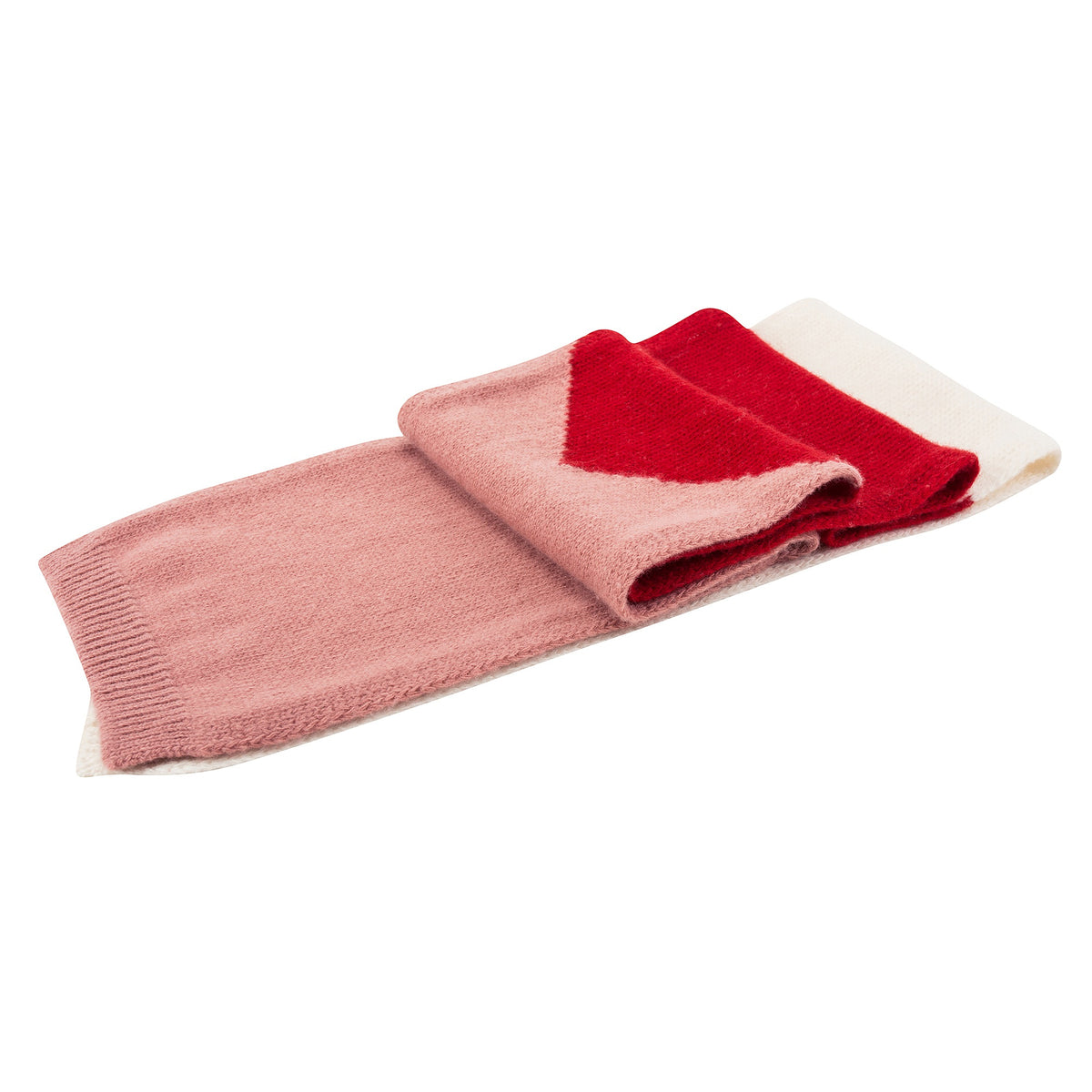Écharpe en laine rose pour fille