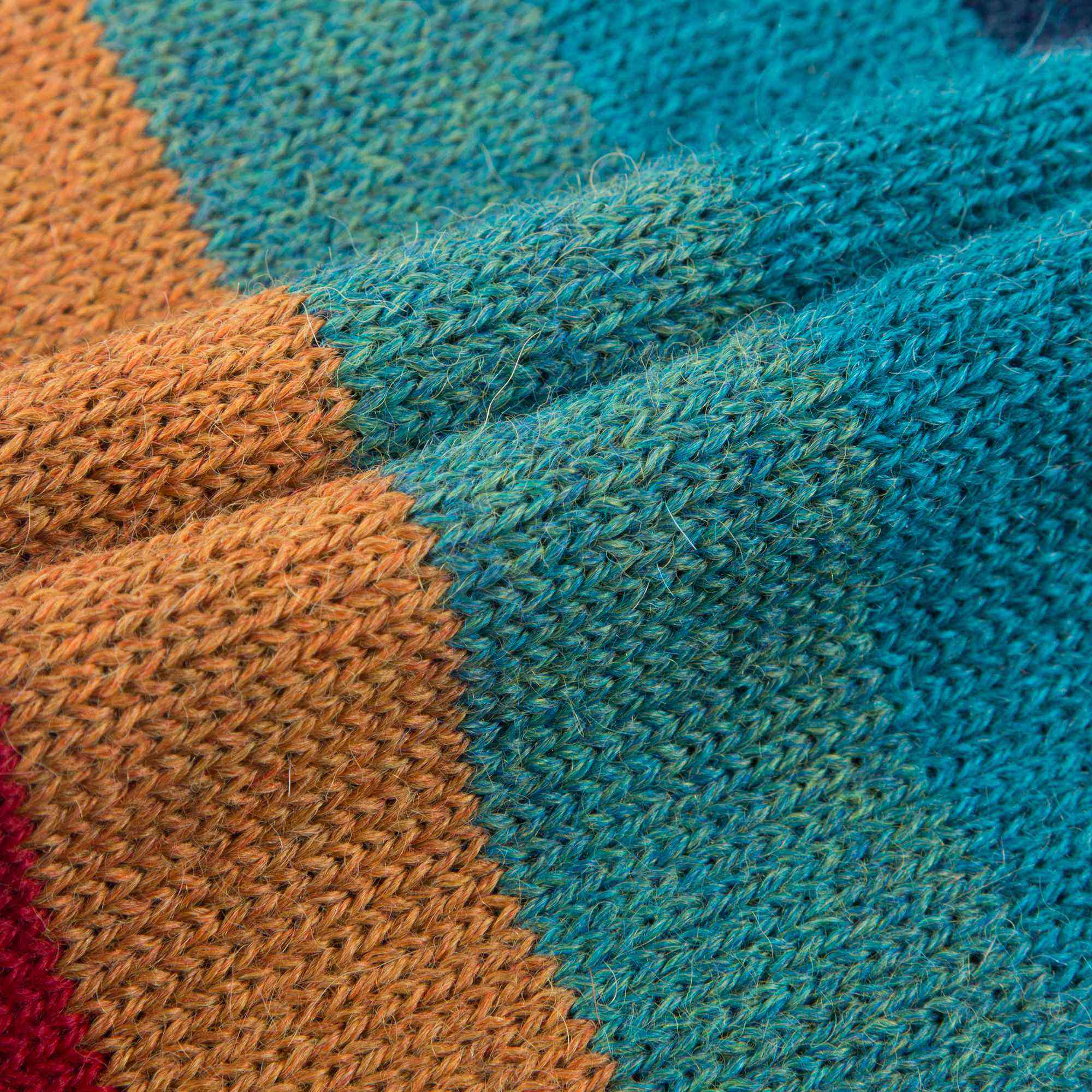 Baby Multicolor Stripes Alpaca Wool Shorts