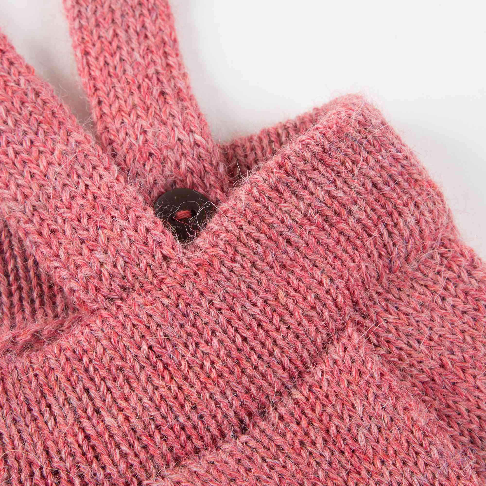 Girls Pink Alpaca Wool Skirt