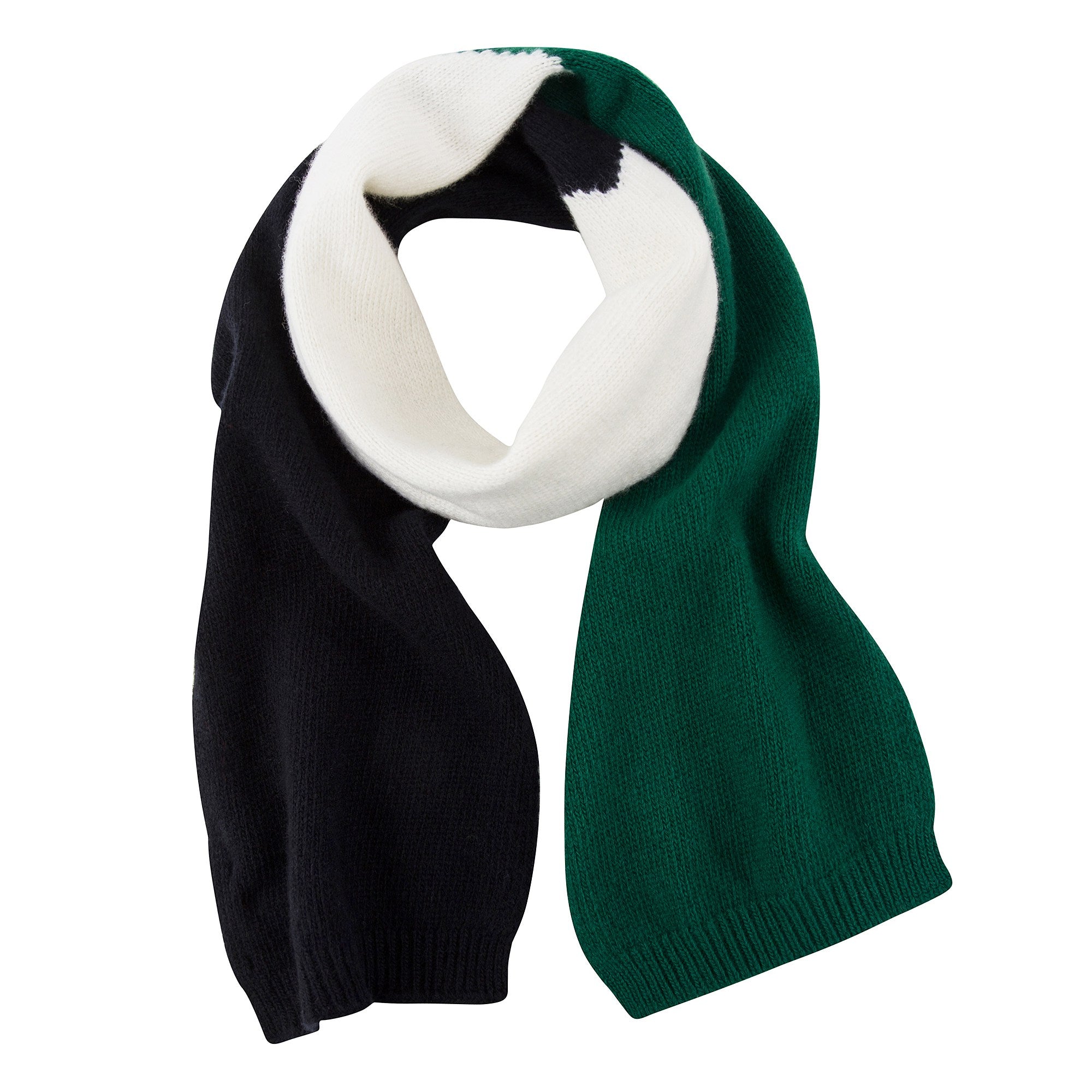 Girls Green Wool Scarf