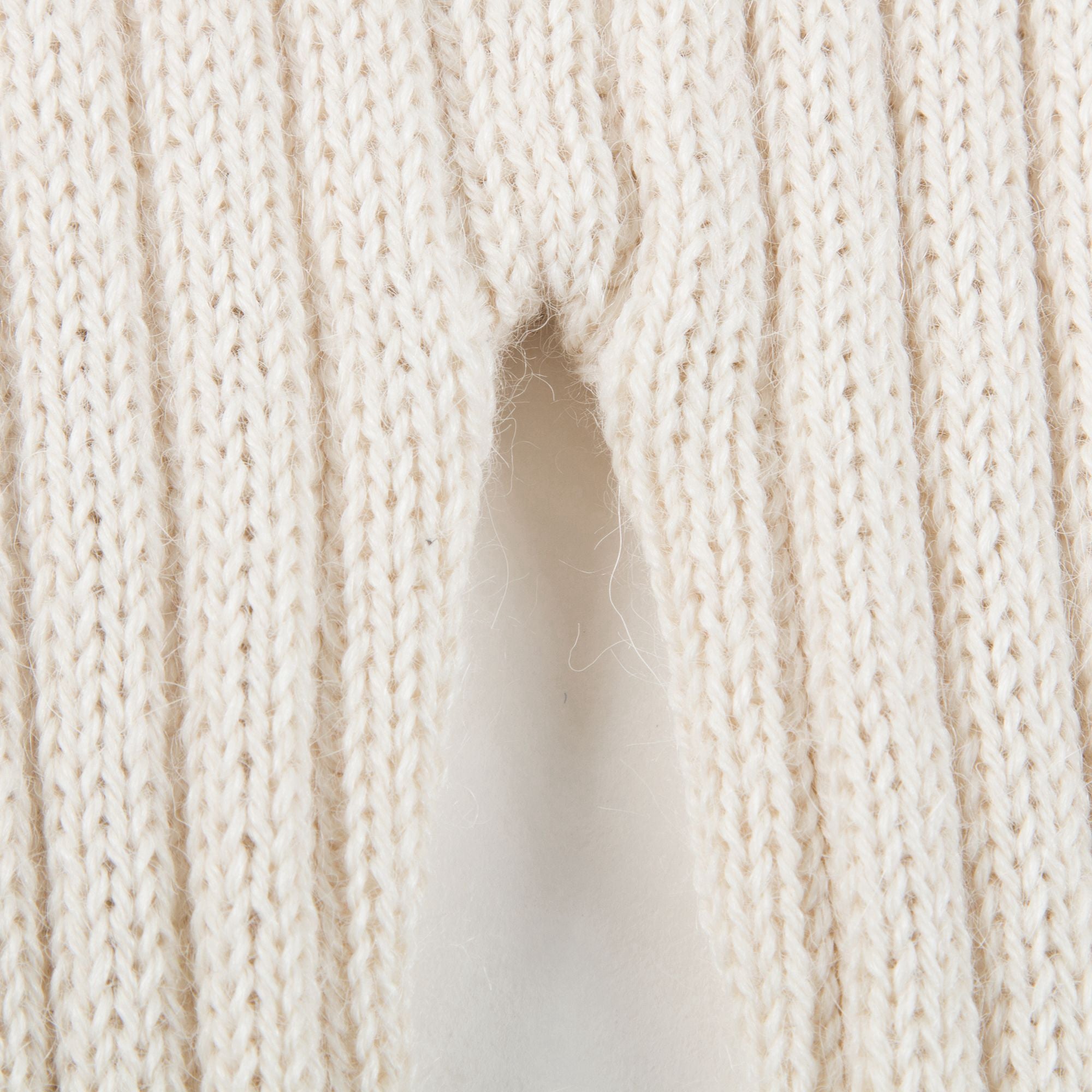 Baby White Alpaca Wool Trousers