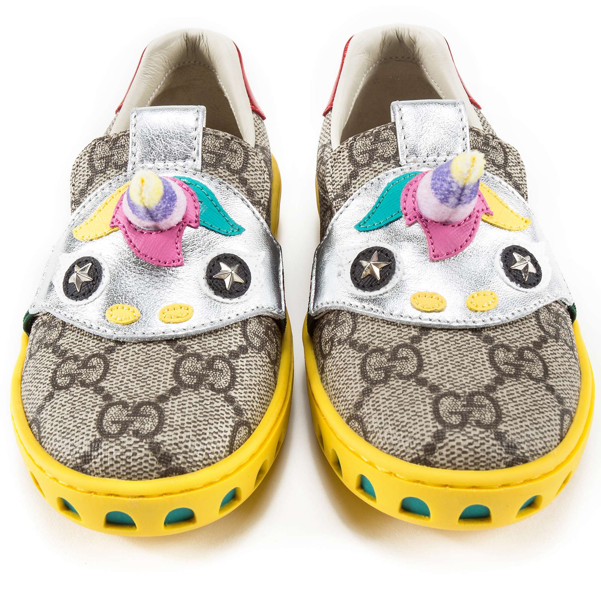 Girls Beige GG Unicorn Shoes