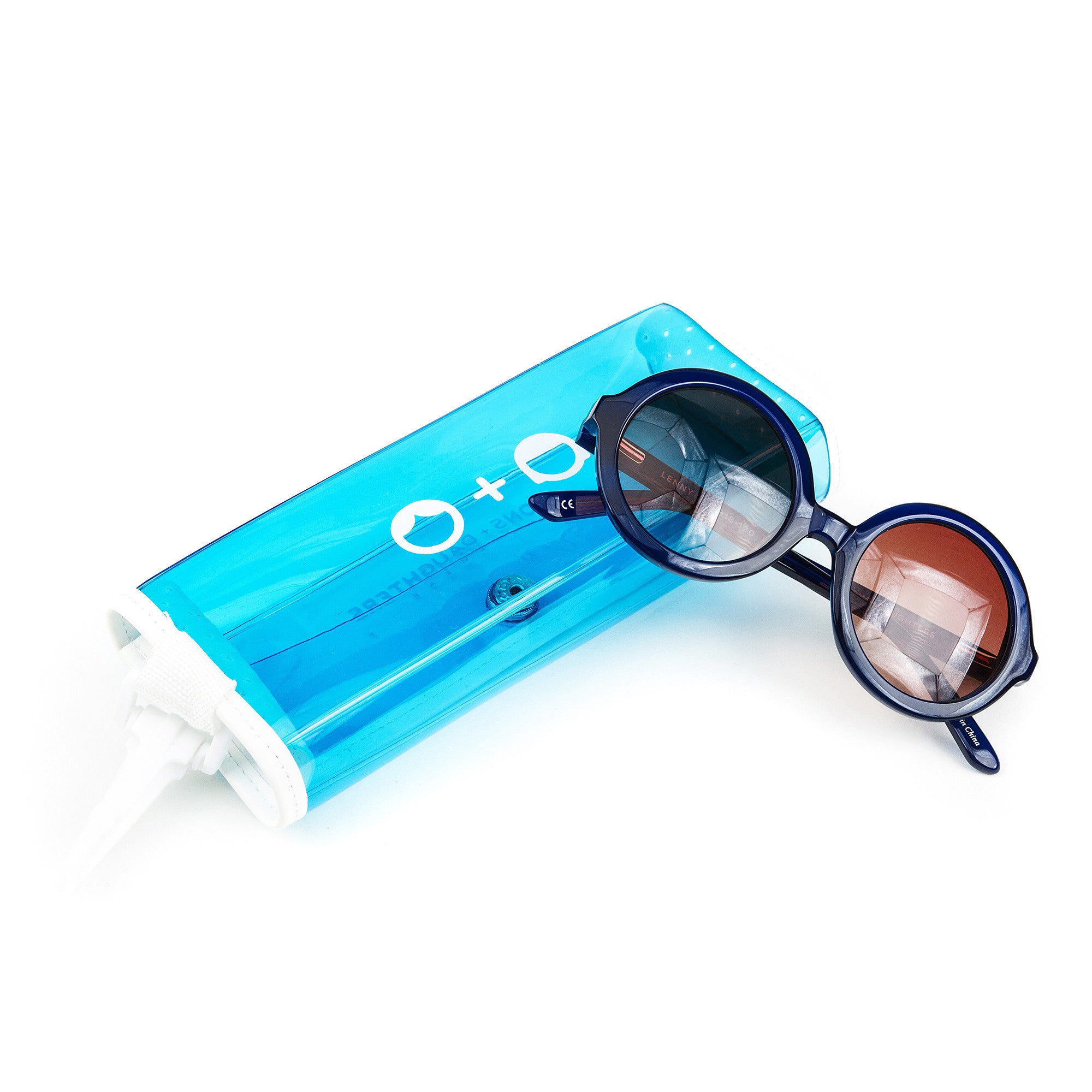 'Lenny' Navy Blue Sunglasses