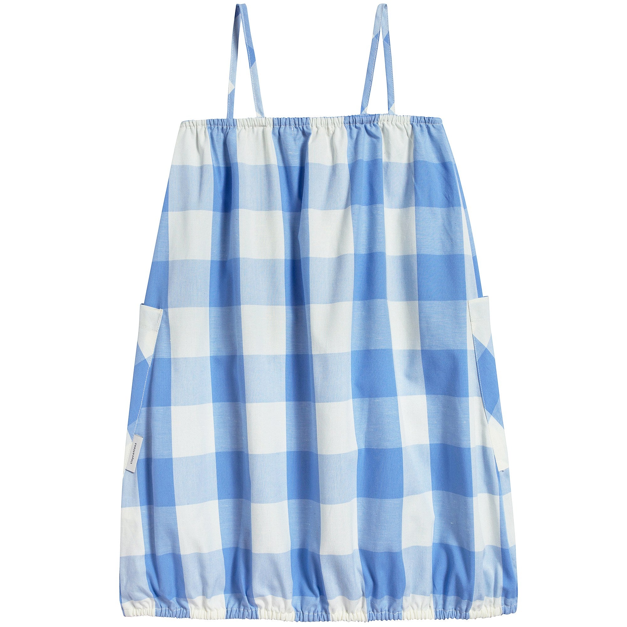 Girls Cerulean Blue Pima Cotton Dress