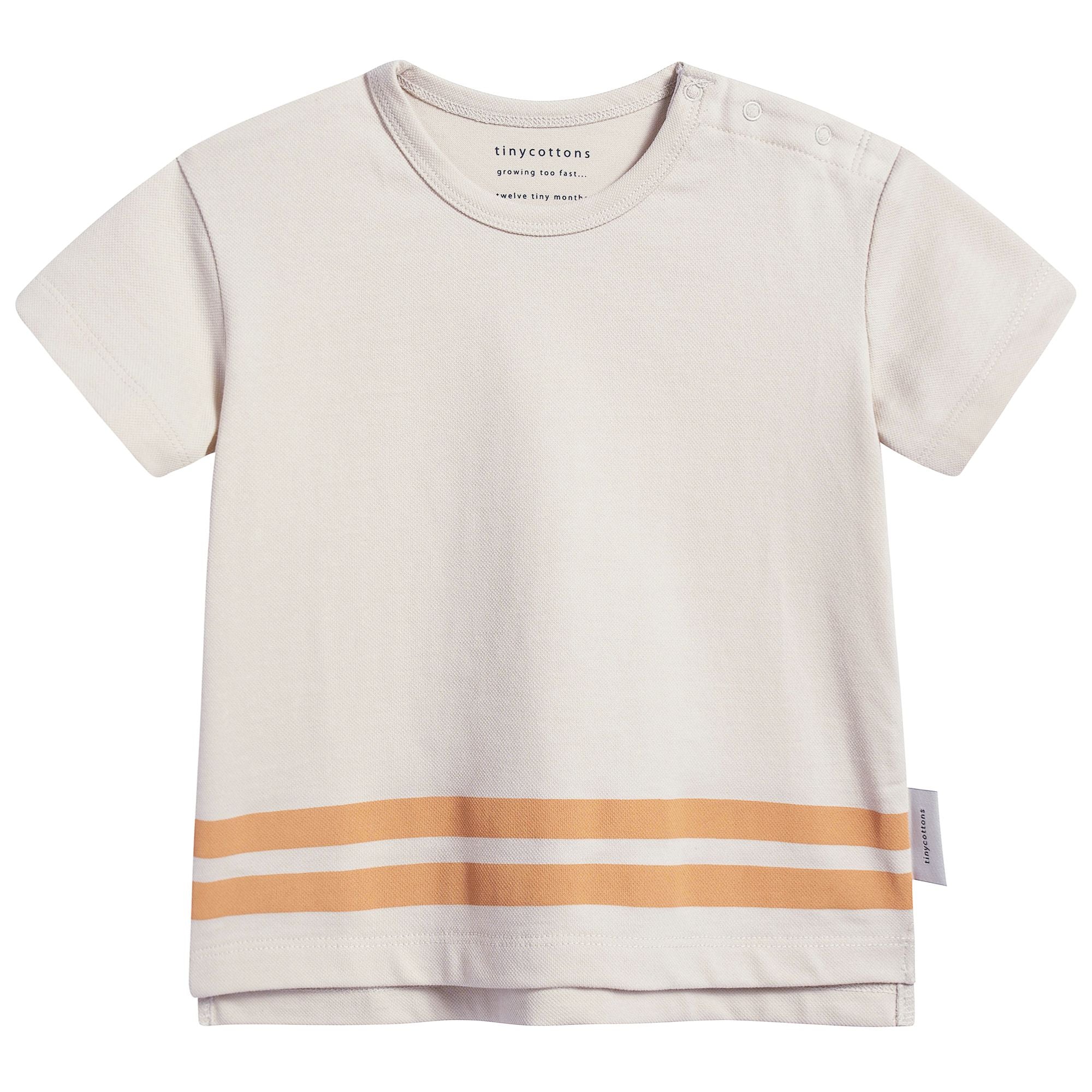Girls Stone & Light Brick Pima Cotton T-shirt