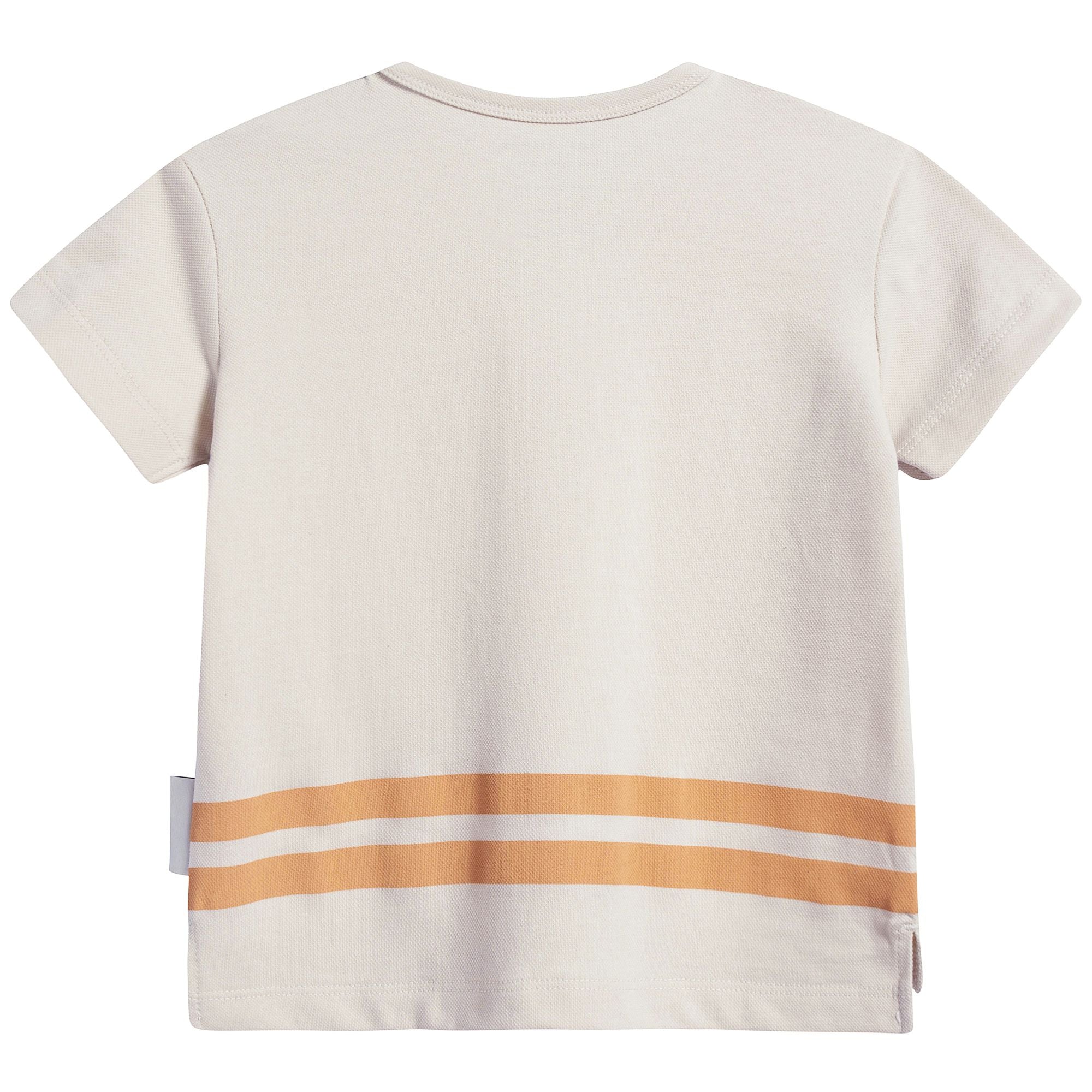 Girls Stone & Light Brick Pima Cotton T-shirt