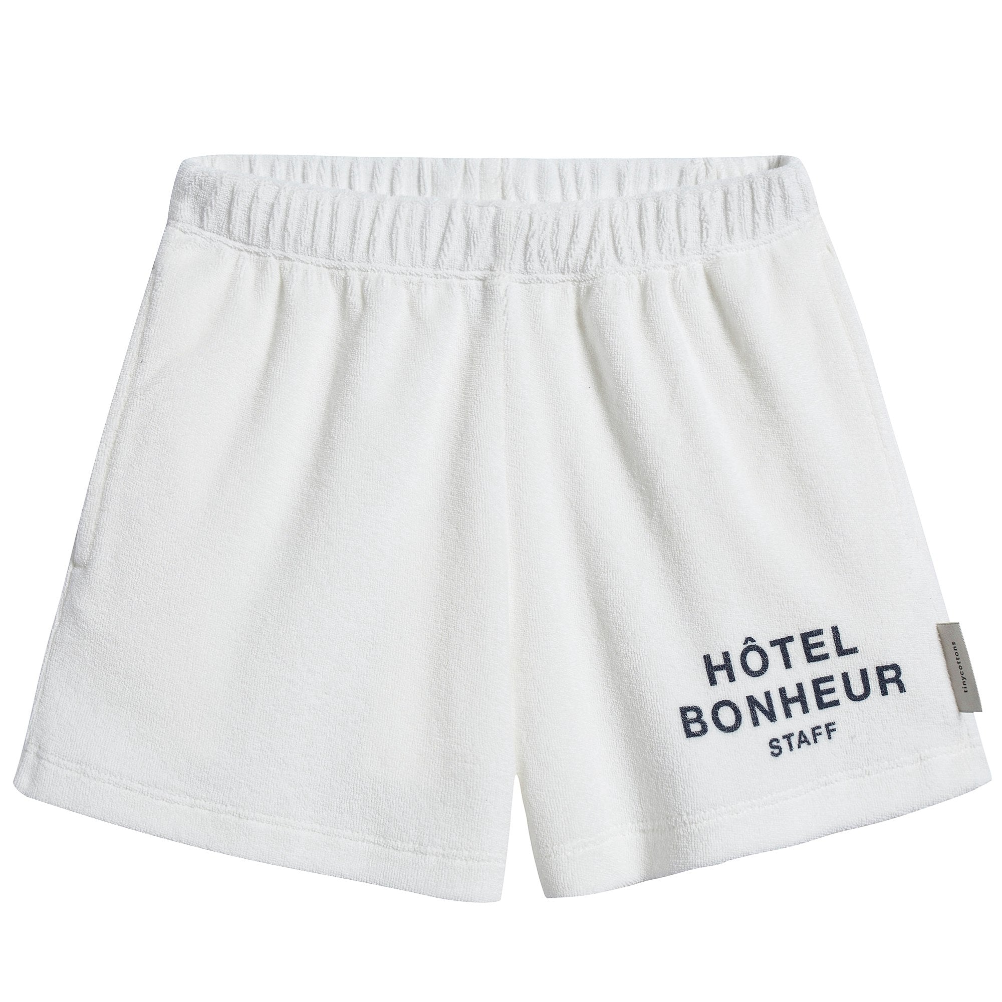 Girls & Boys White Pima Cotton Shorts
