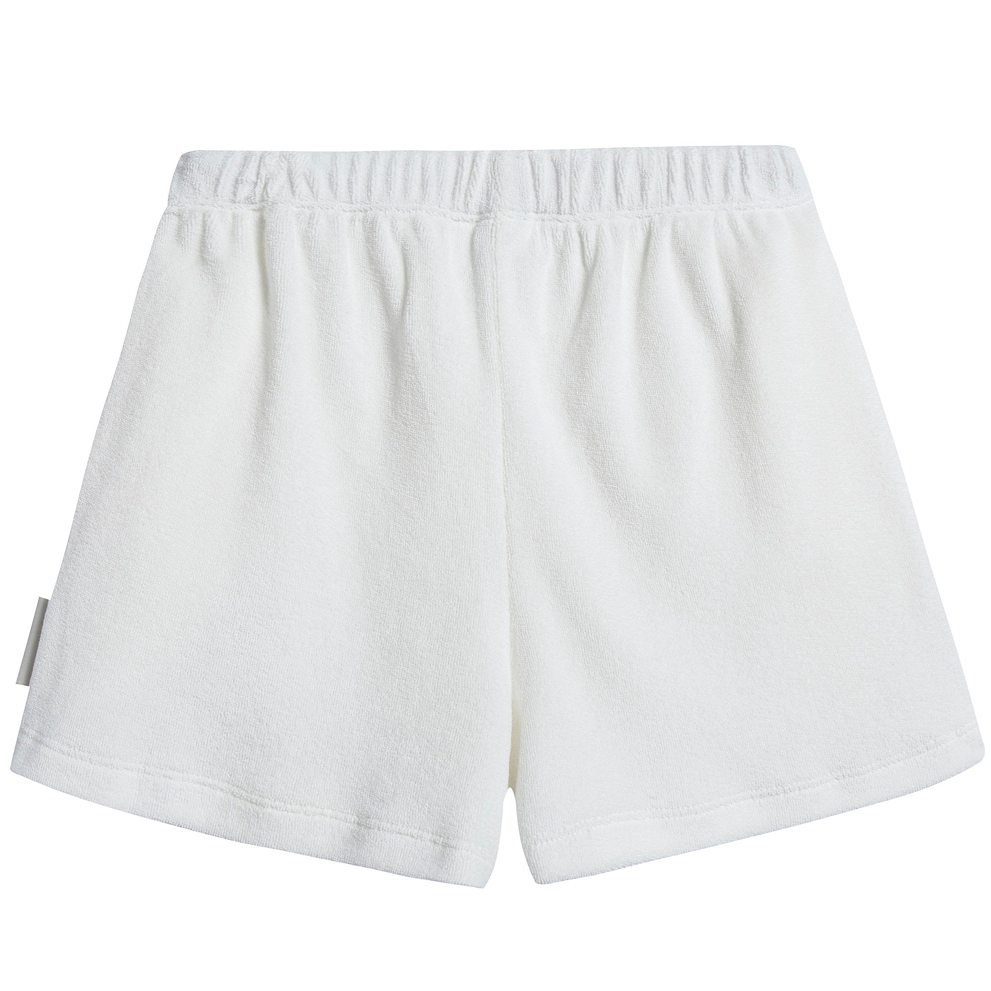 Girls & Boys White Pima Cotton Shorts