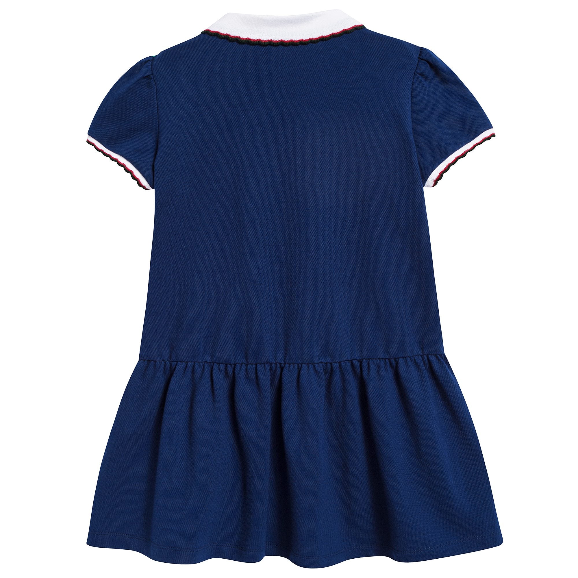 Girls Blue Flower Printed Dress