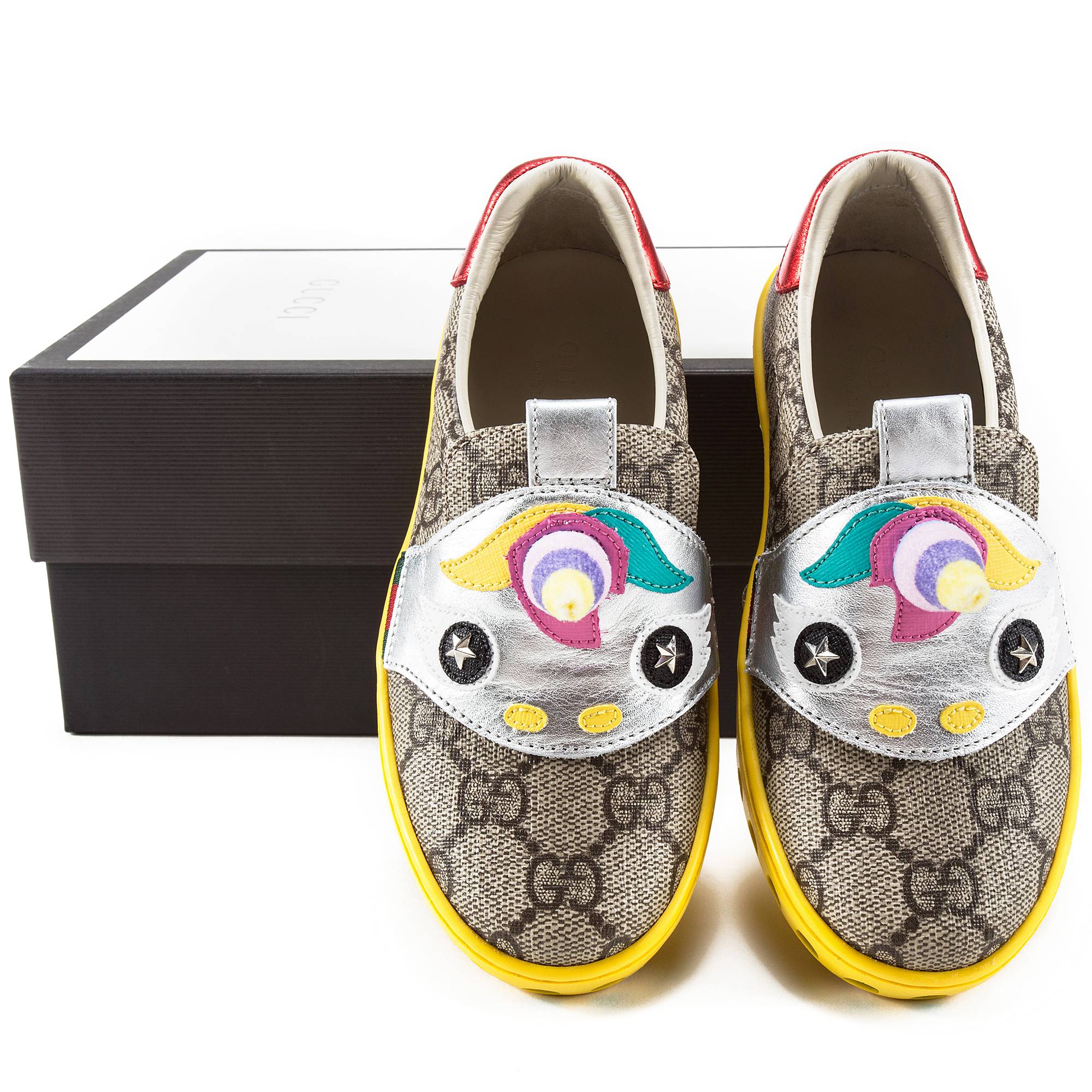 Girls Beige GG Unicorn Shoes