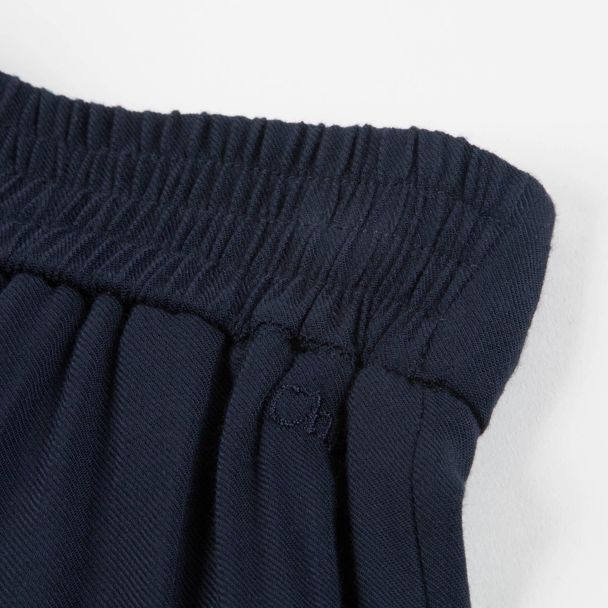 Girls Black Wide-Legged Trousers