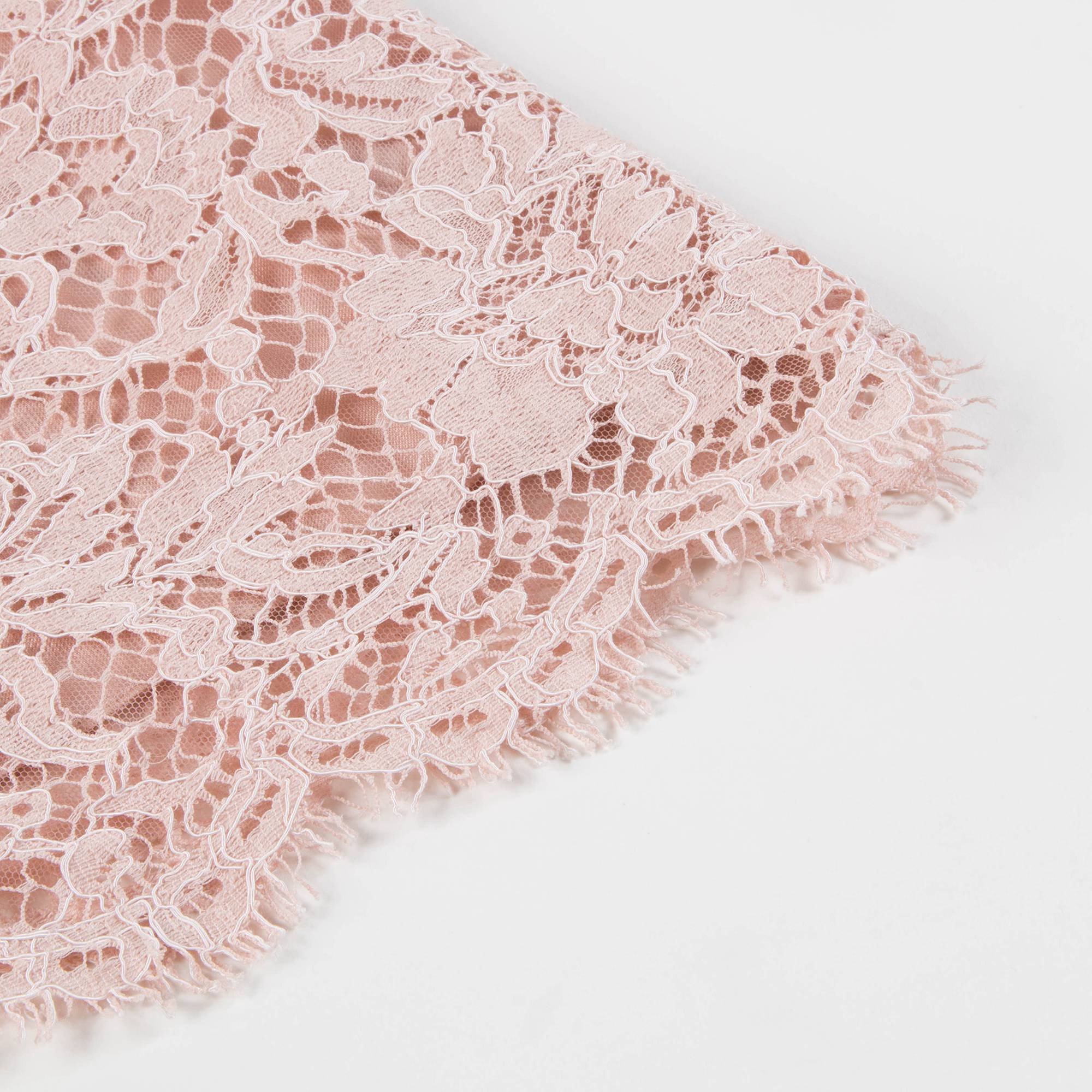 Girls Pink Lace Dress