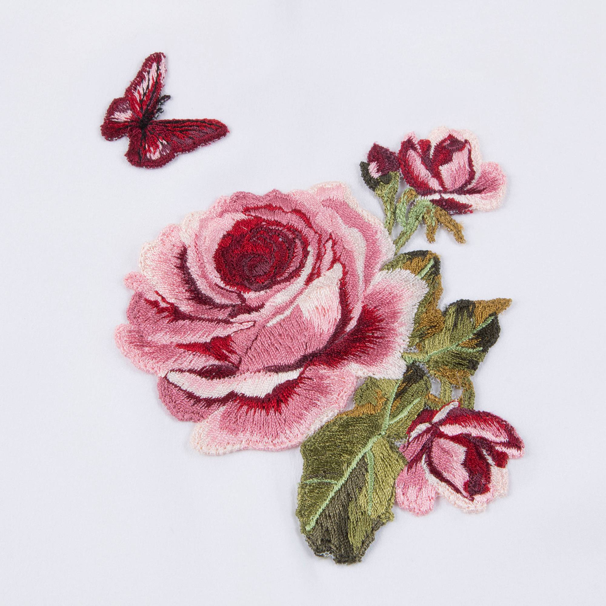 Girls White Rose T-shirt