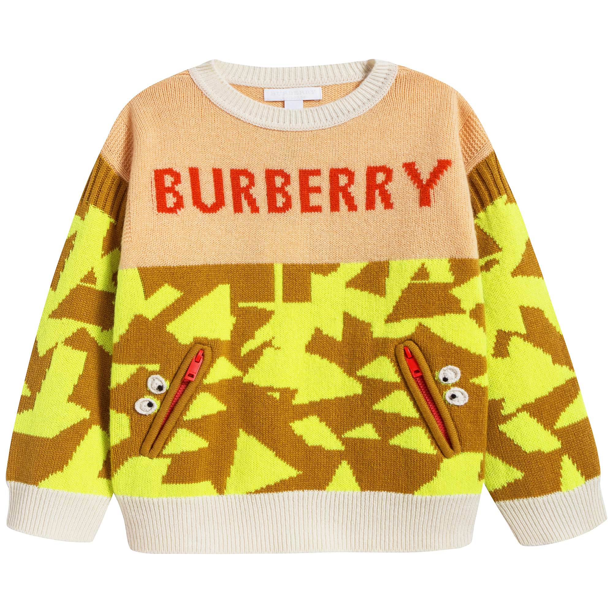 Girls Peach Logo Sweater