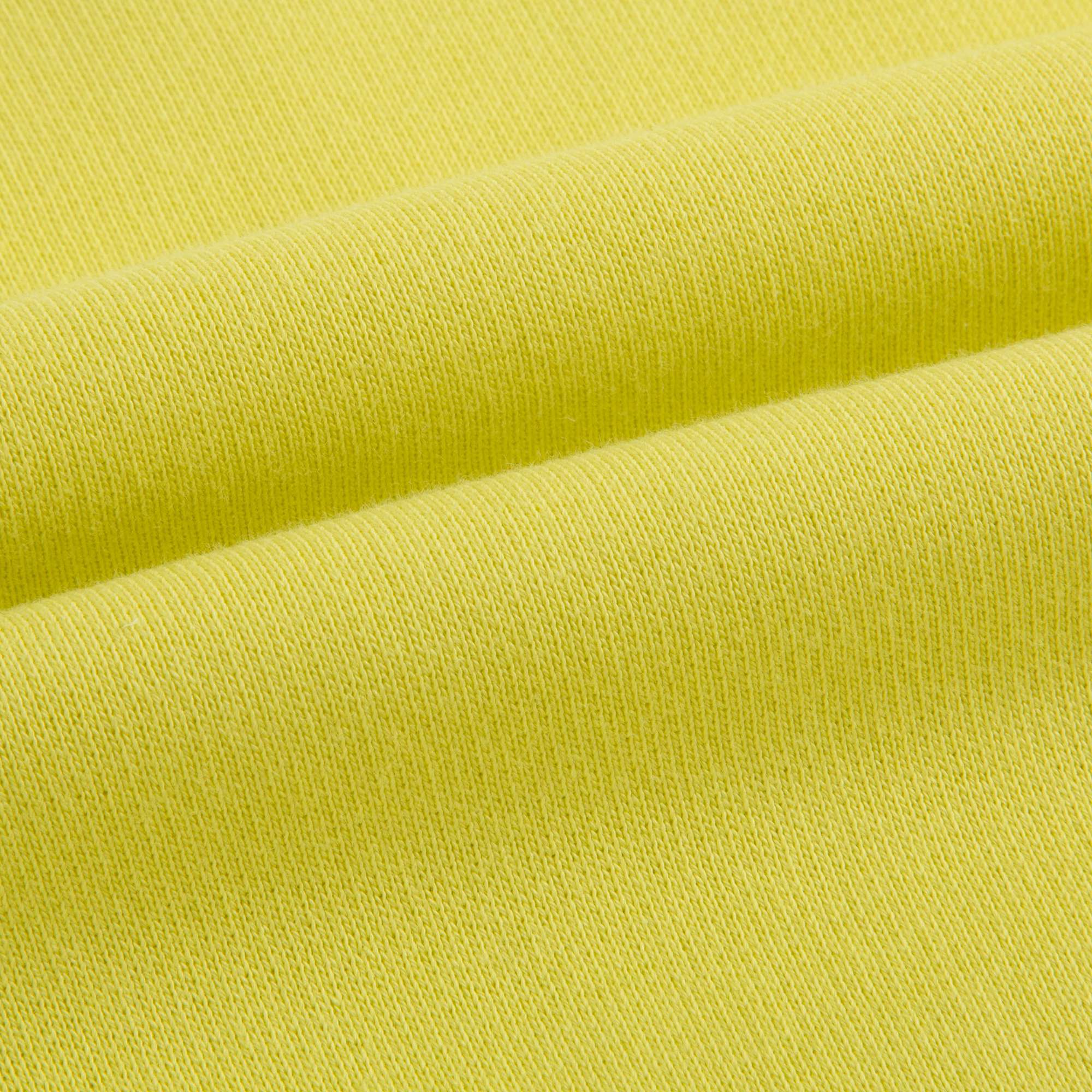 Girls Fluo Yellow Logo Cotton Sweatshirt