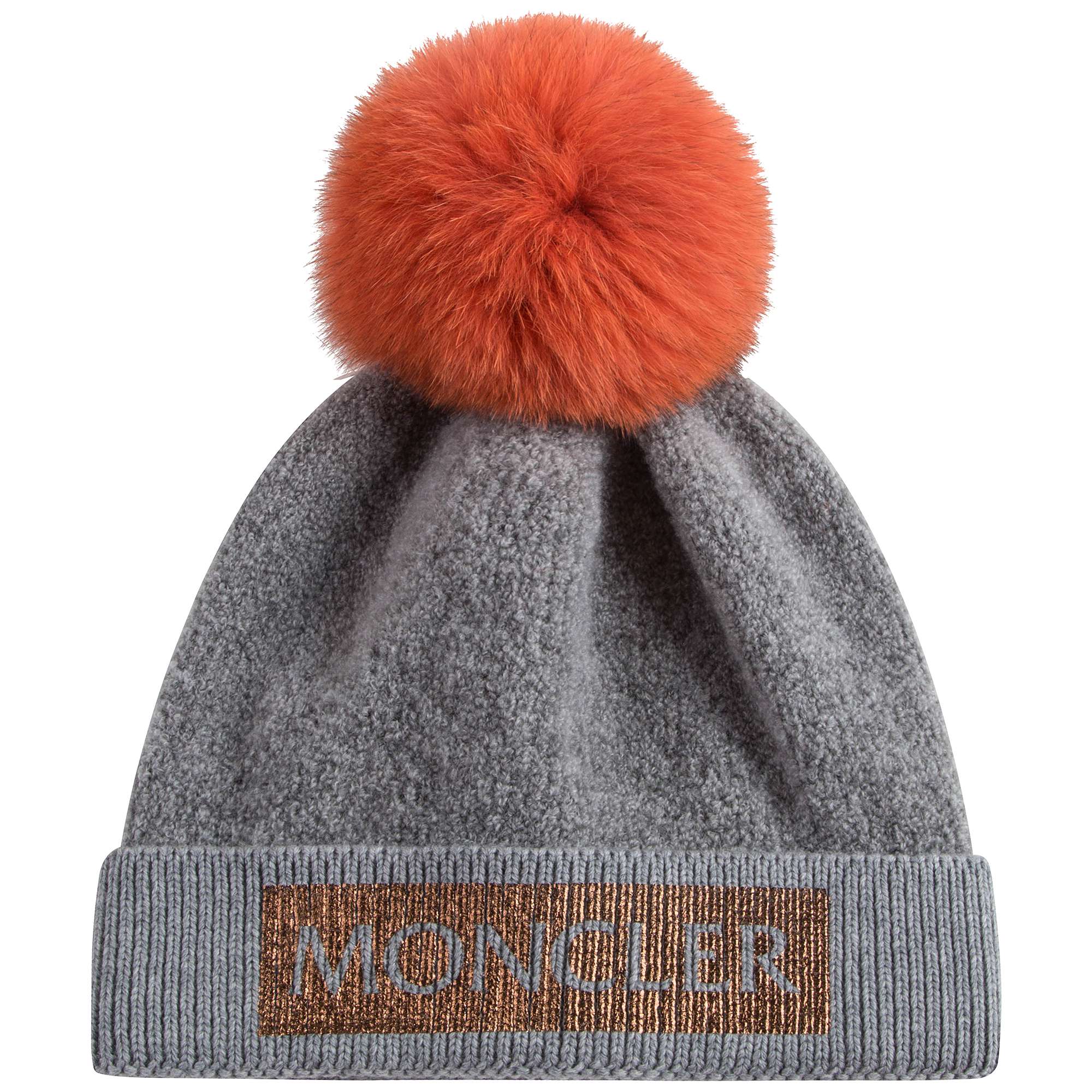 Girls Grey Wool Base Fabric Hat