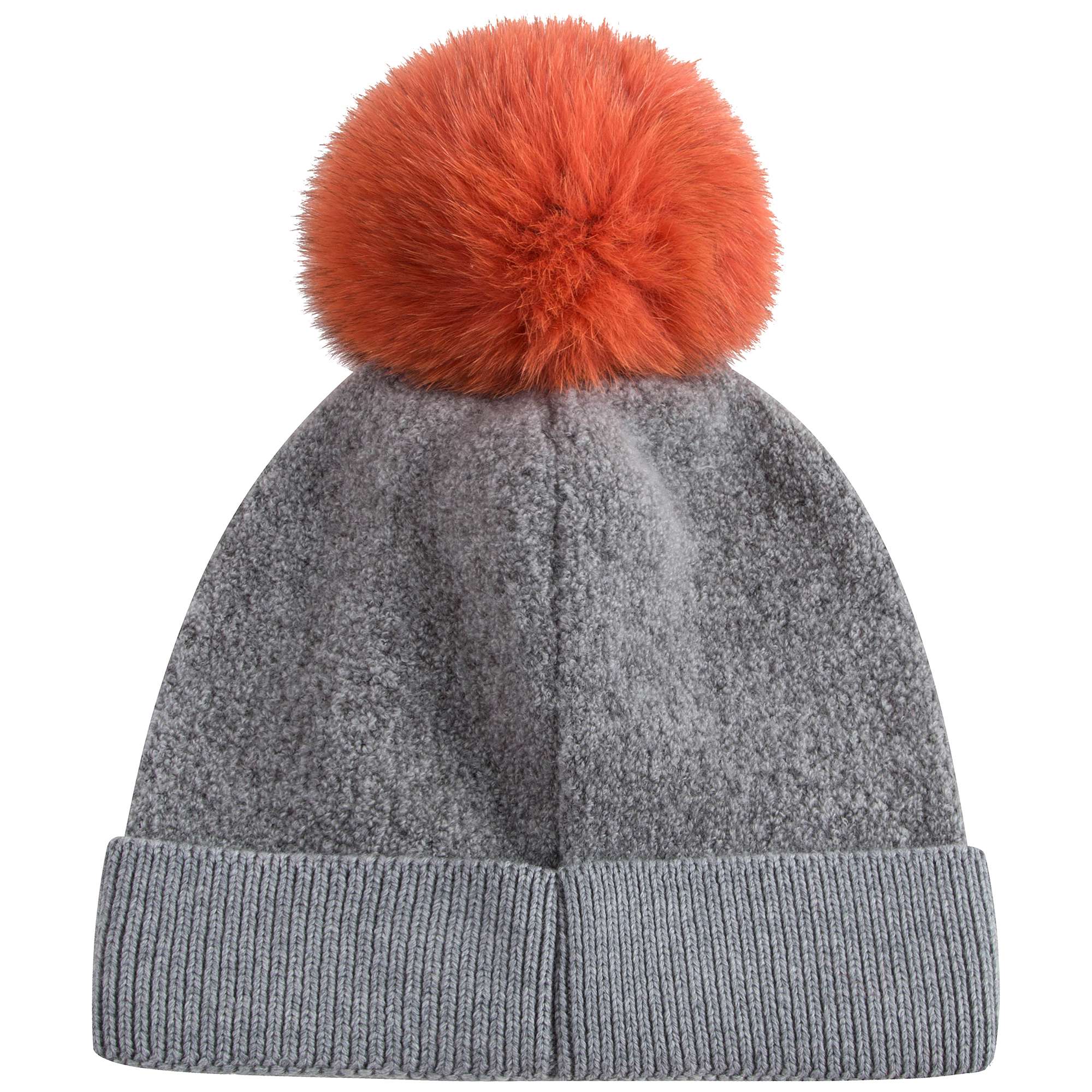 Girls Grey Wool Base Fabric Hat