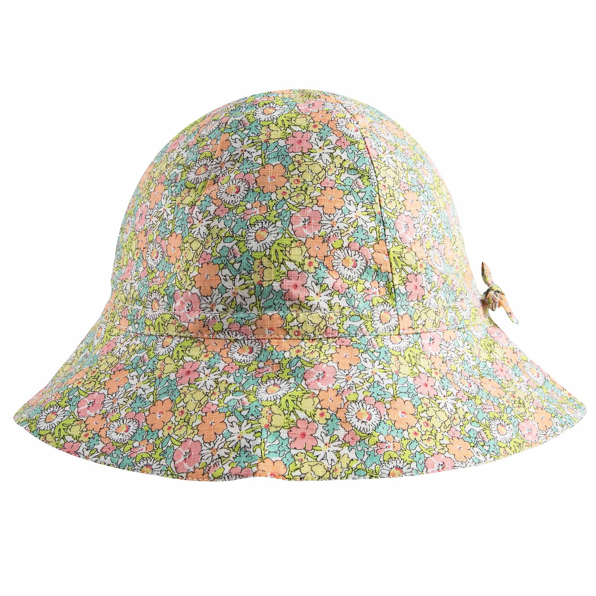 Girls Bright Pink Liberty Sunhat