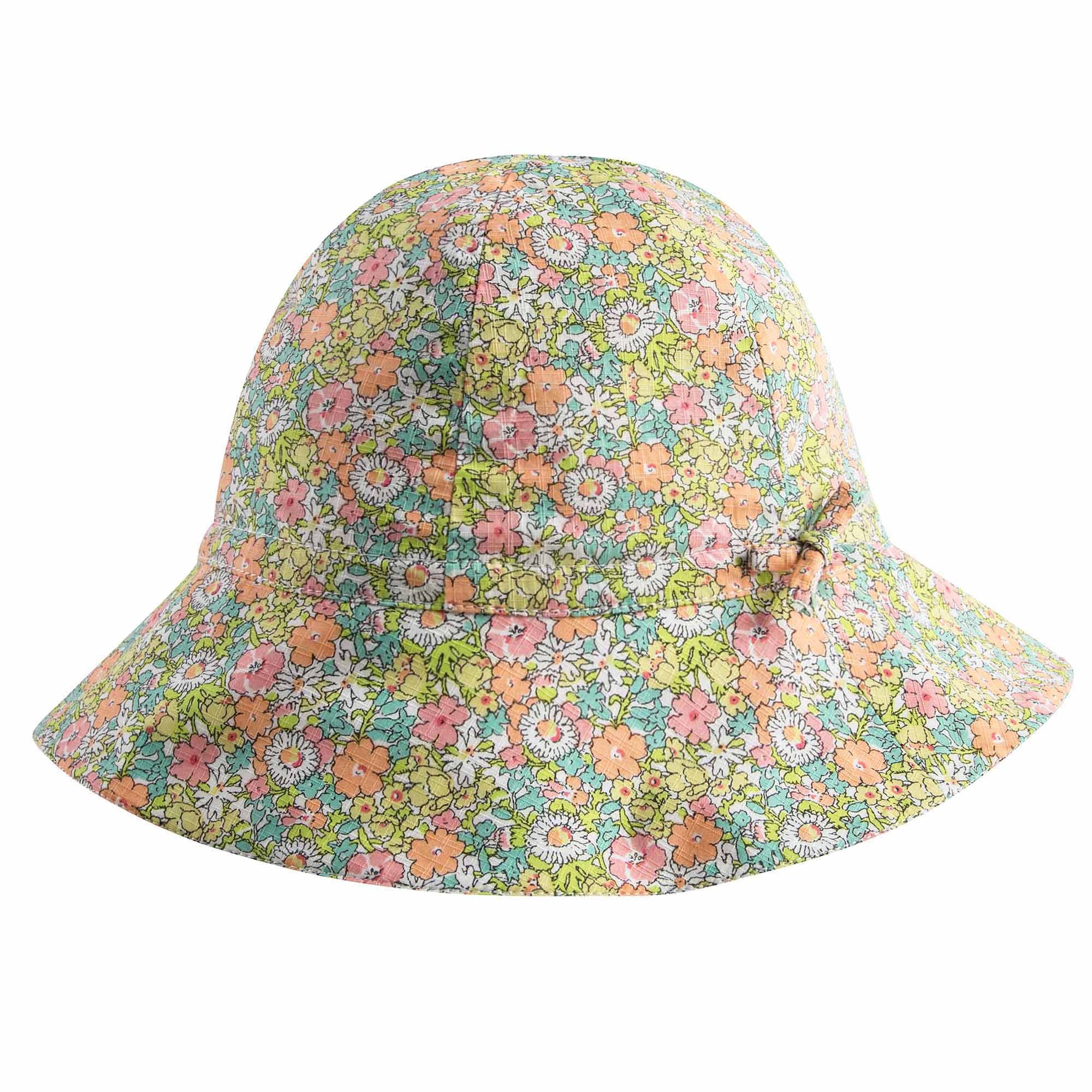 Girls Bright Pink Liberty Sunhat