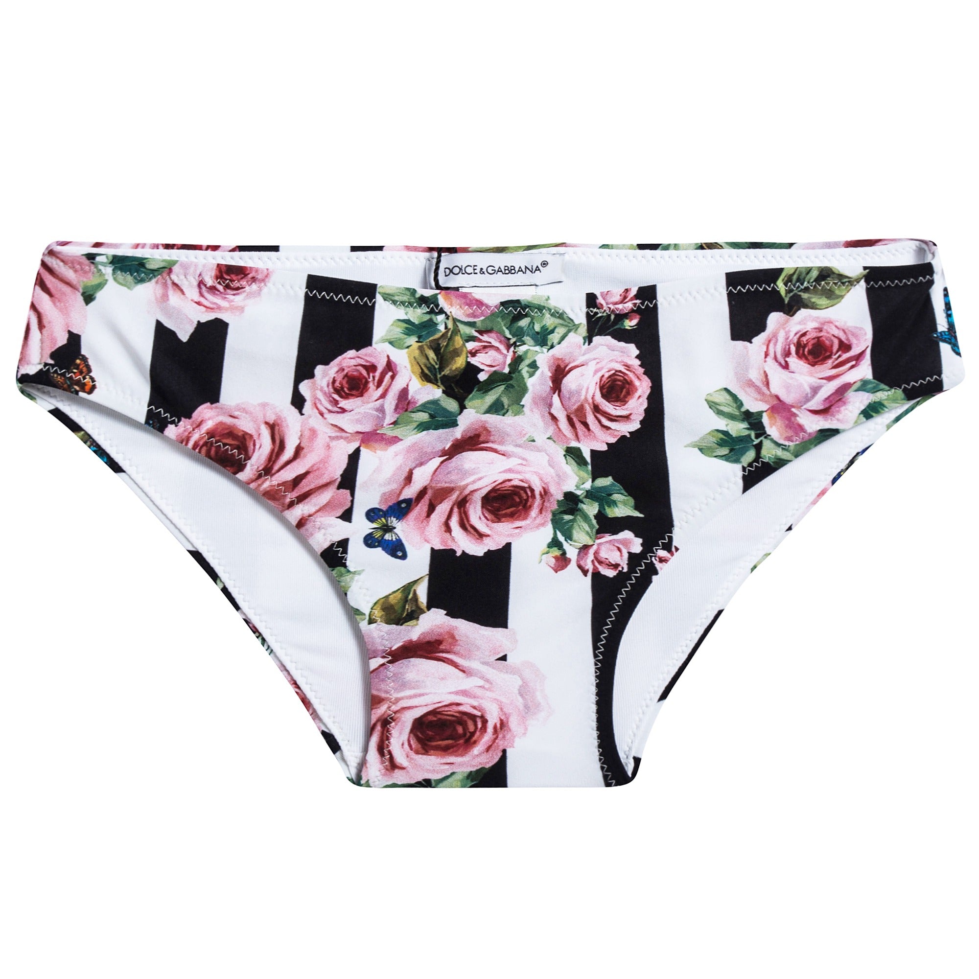 Girls Pink Flower Bikini