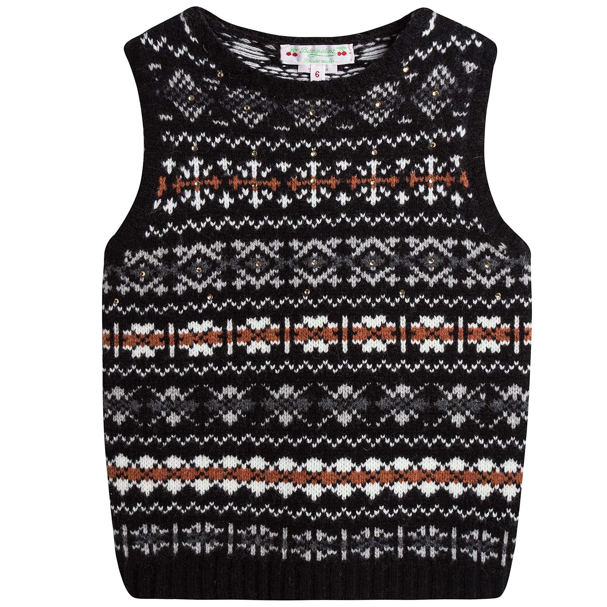 Girls Black & Grey Slip Overs - CÉMAROSE | Children's Fashion Store - 1