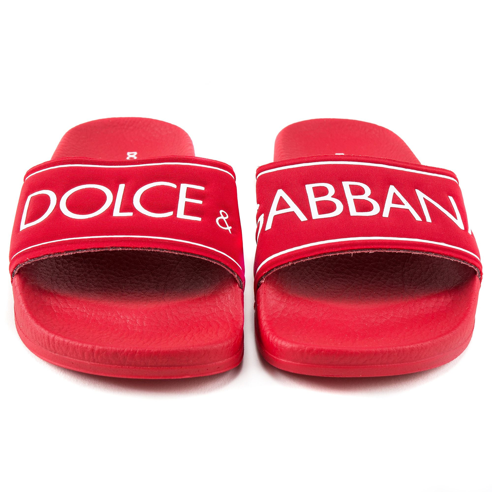 Girls Red Logo Sandals