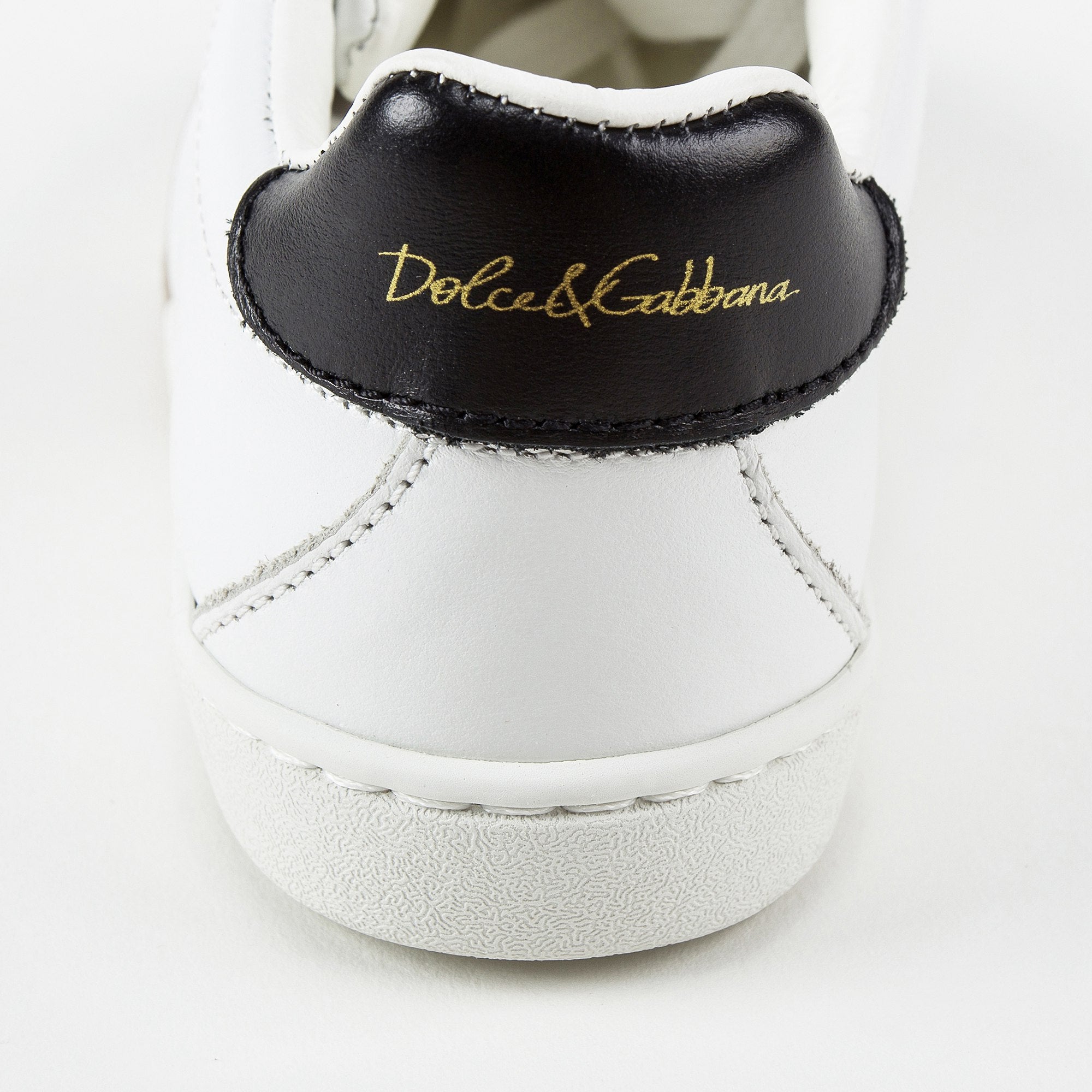 Girls White Leather Whit Logo Shoes