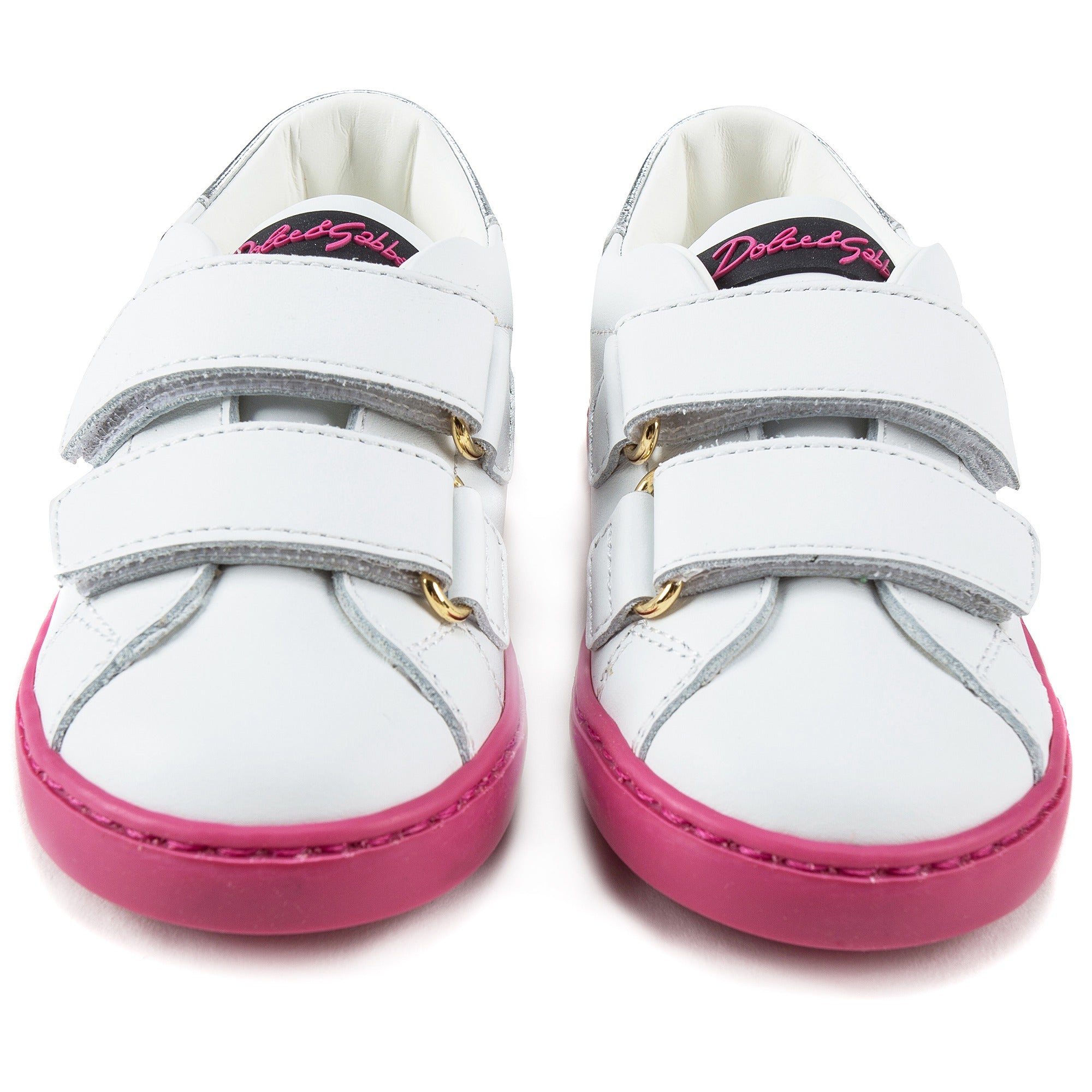 Baby Girls White Leather "Love" Shoes