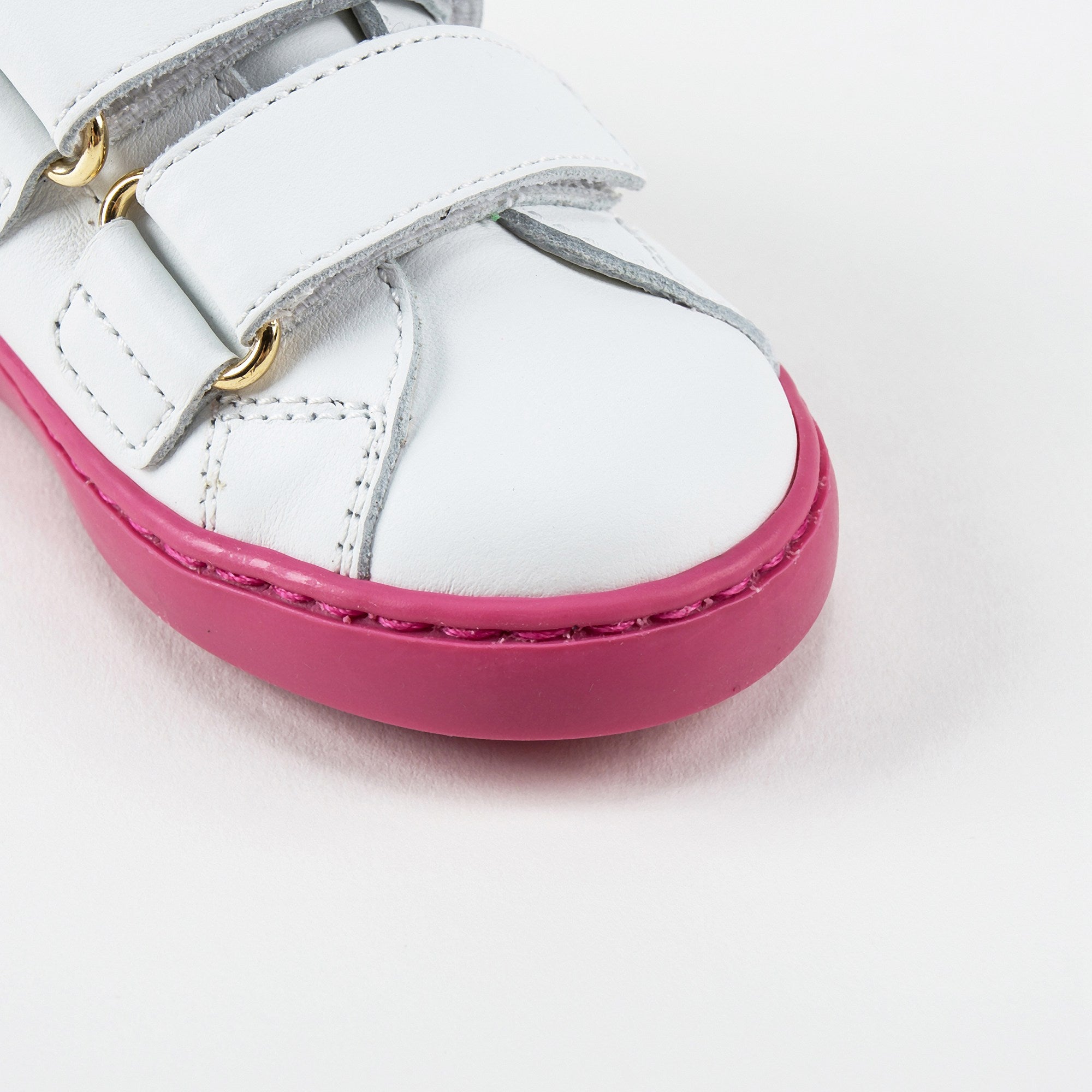 Baby Girls White Leather "Love" Shoes