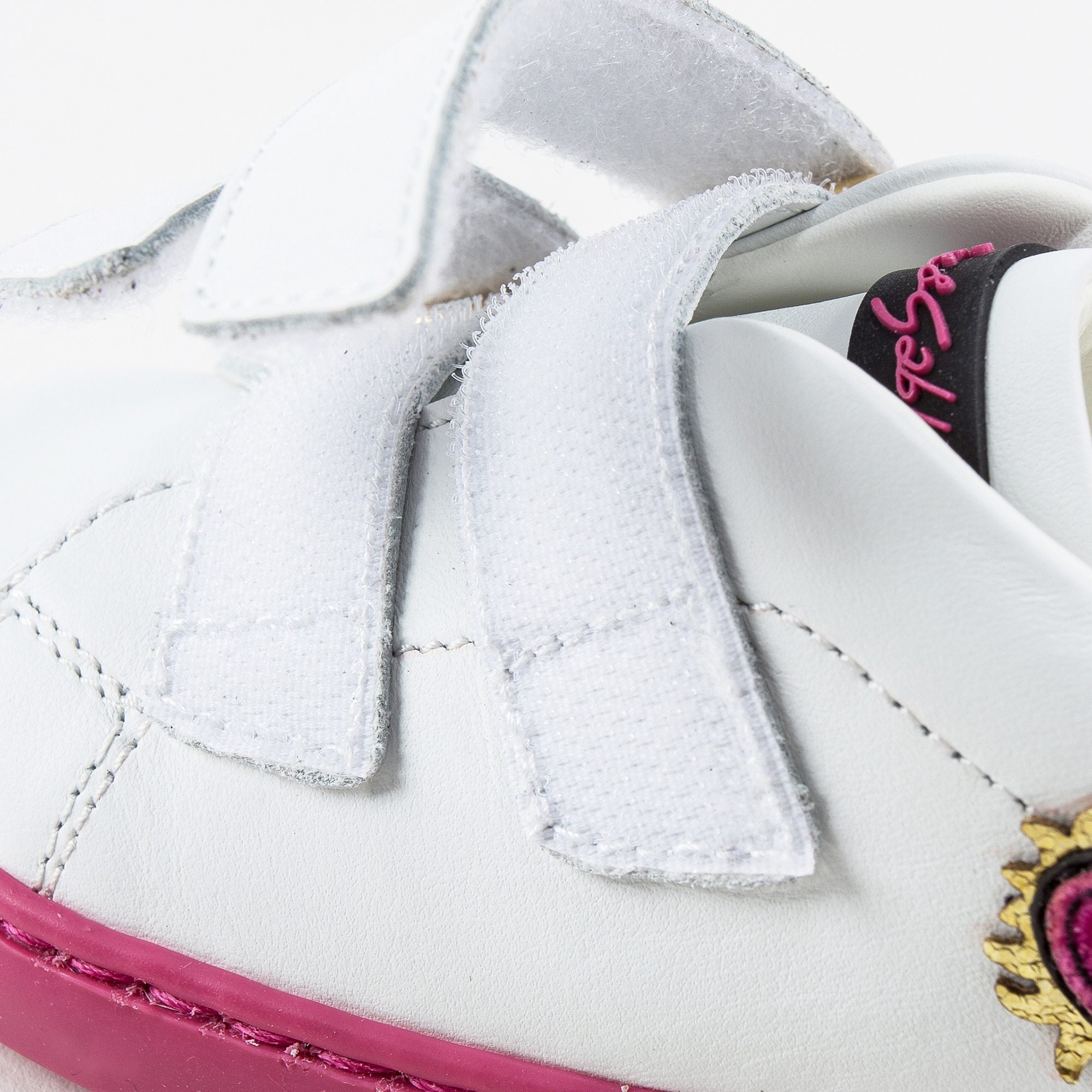 Baby Girls White Leather "Love" Shoes