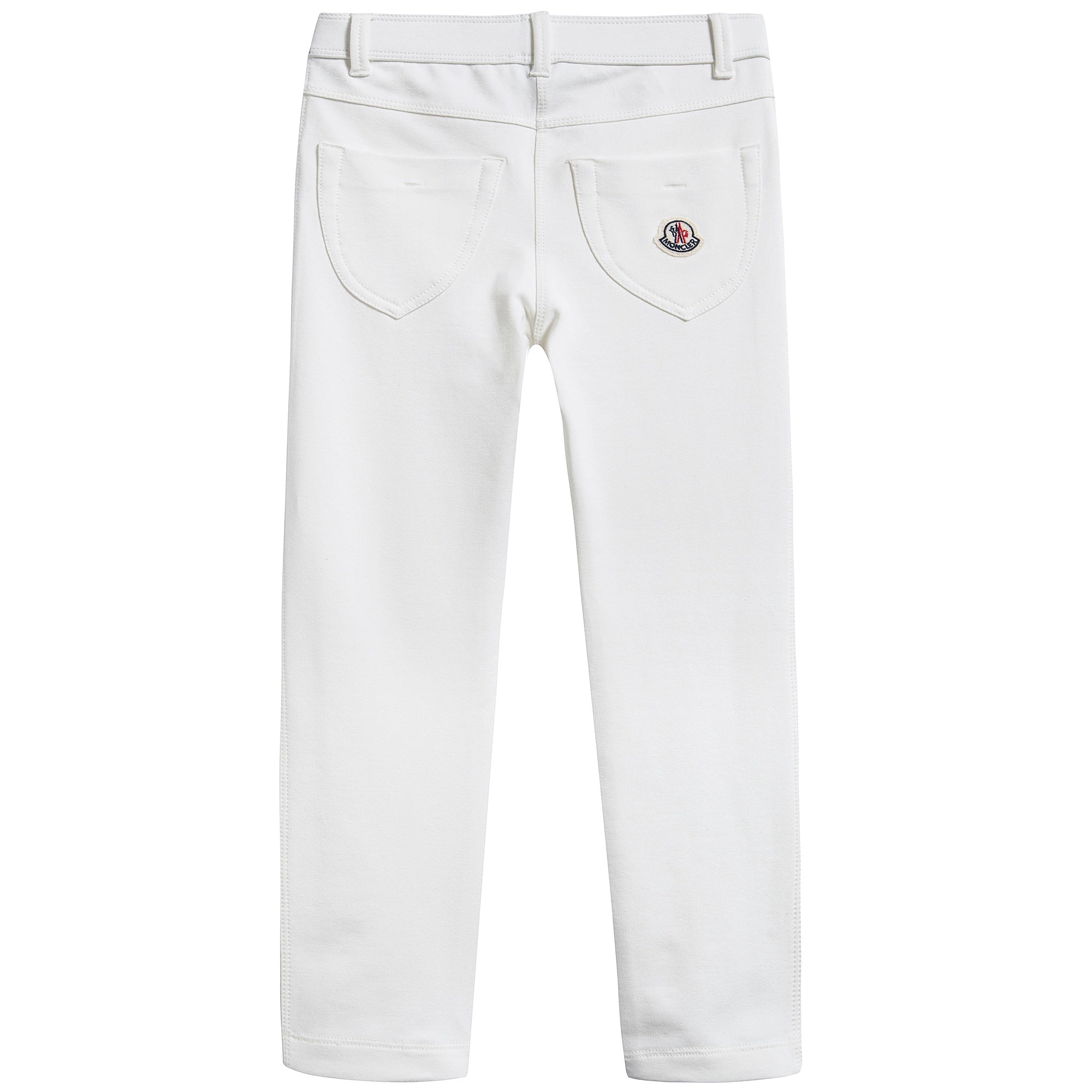 Girls White "Pantalone" Leggings