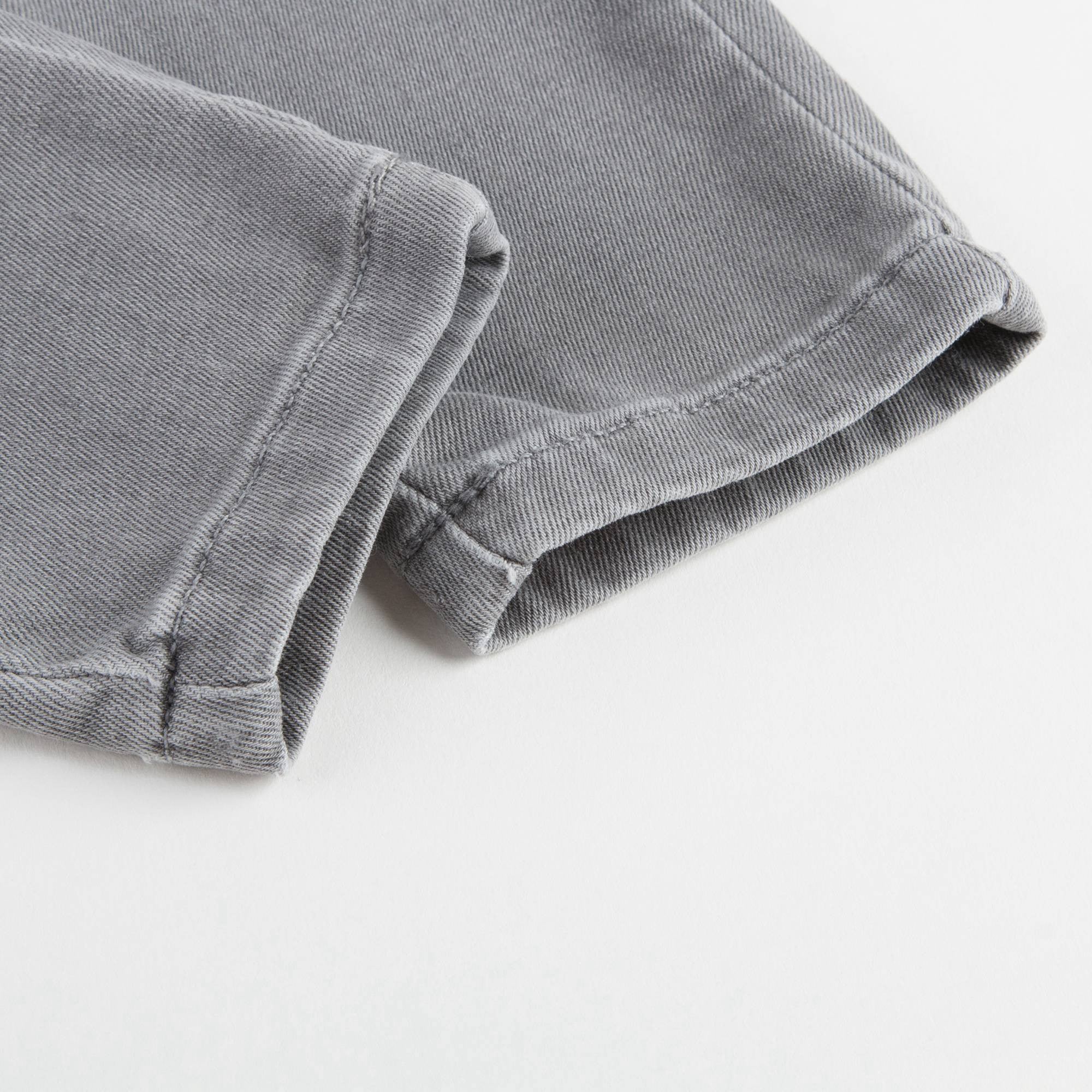 Girls Grey Braided Jeans