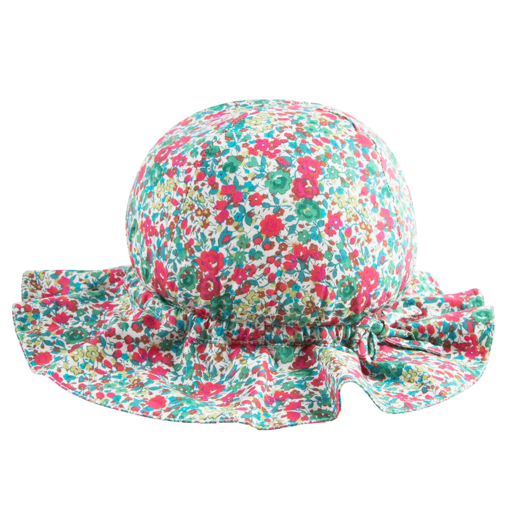 Baby Girls Green Liberty Woven Sunhat