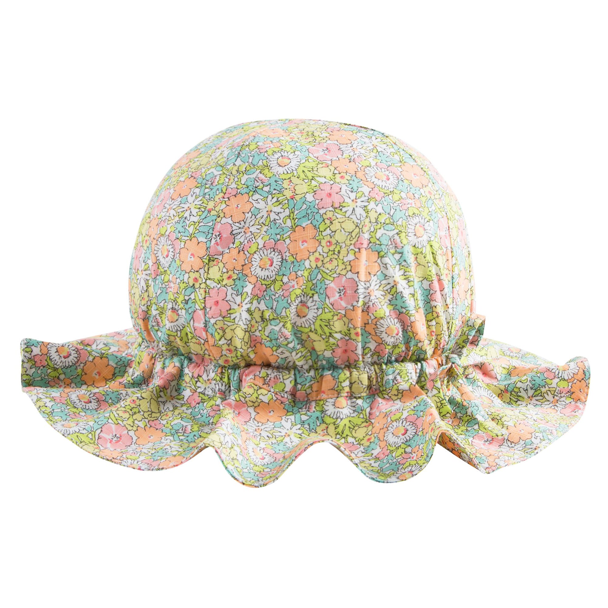 Baby Girls Bright Pink Liberty Sunhat