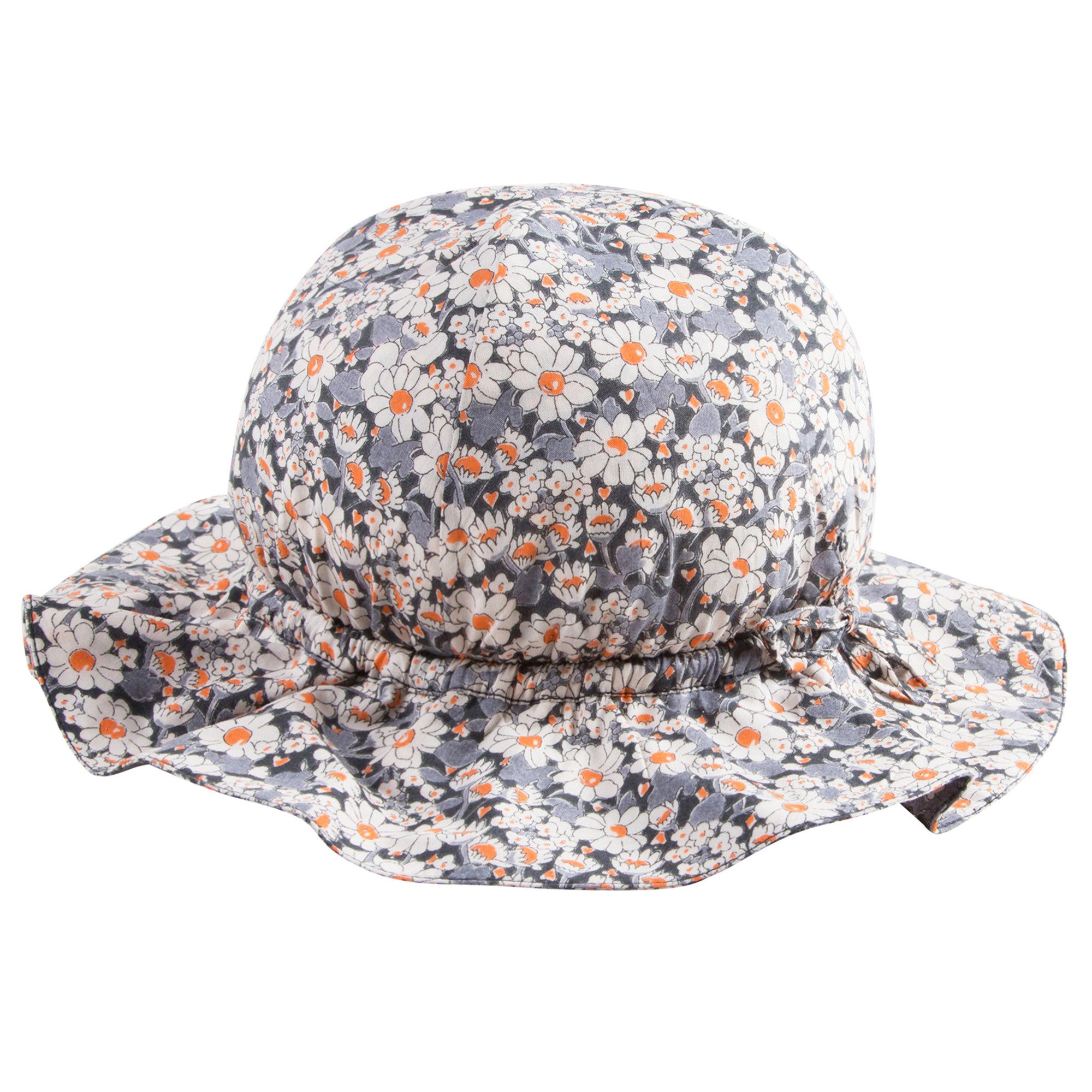 Baby Girls Grey Liberty Woven Sunhat