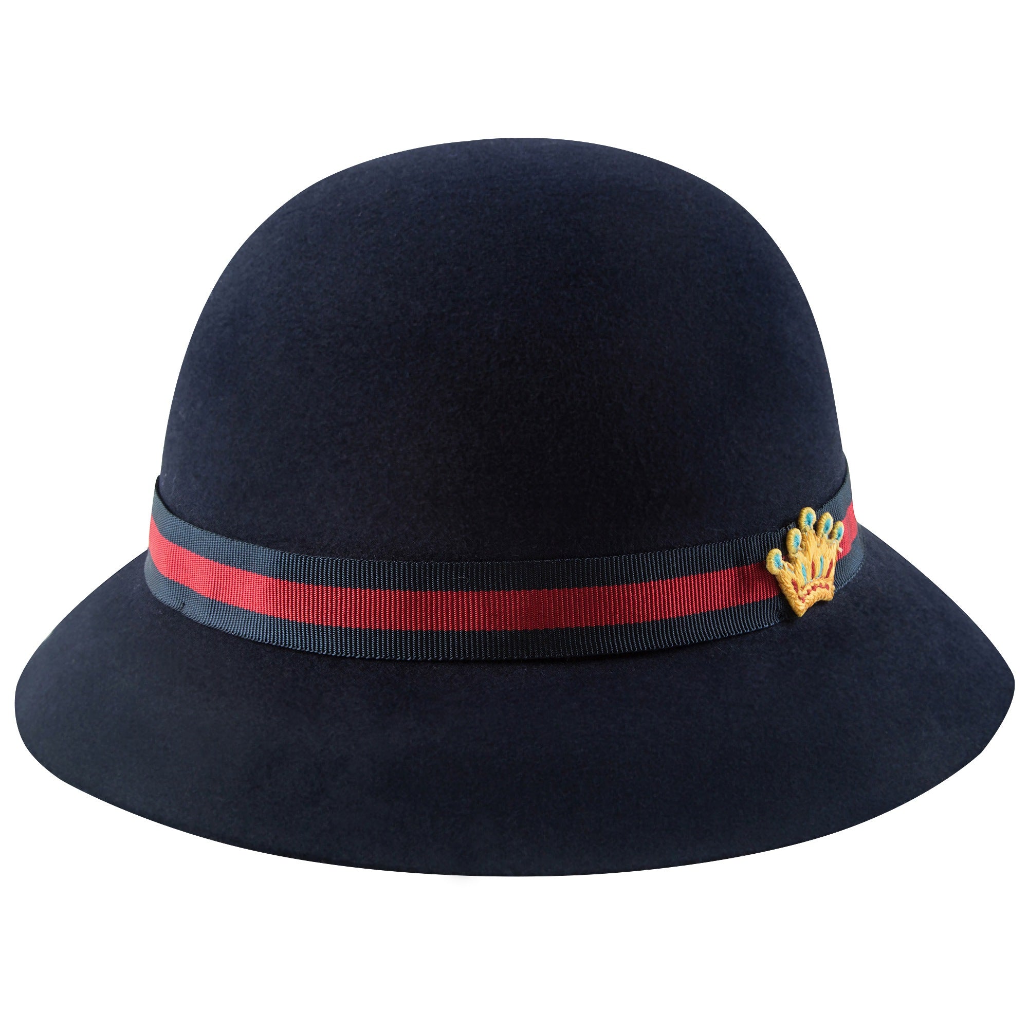 Girls Navy Blue Crown Hat