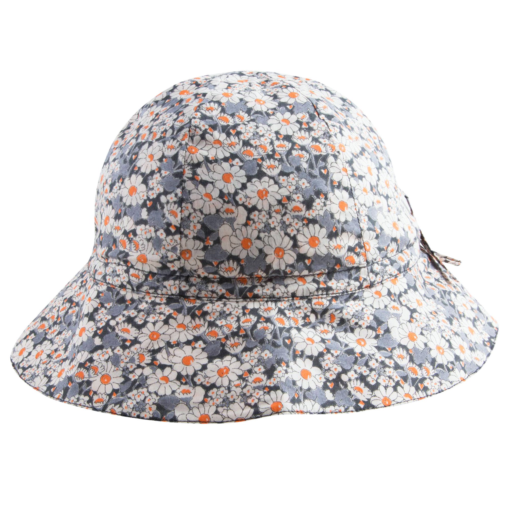 Girls Grey Liberty Woven Sunhat