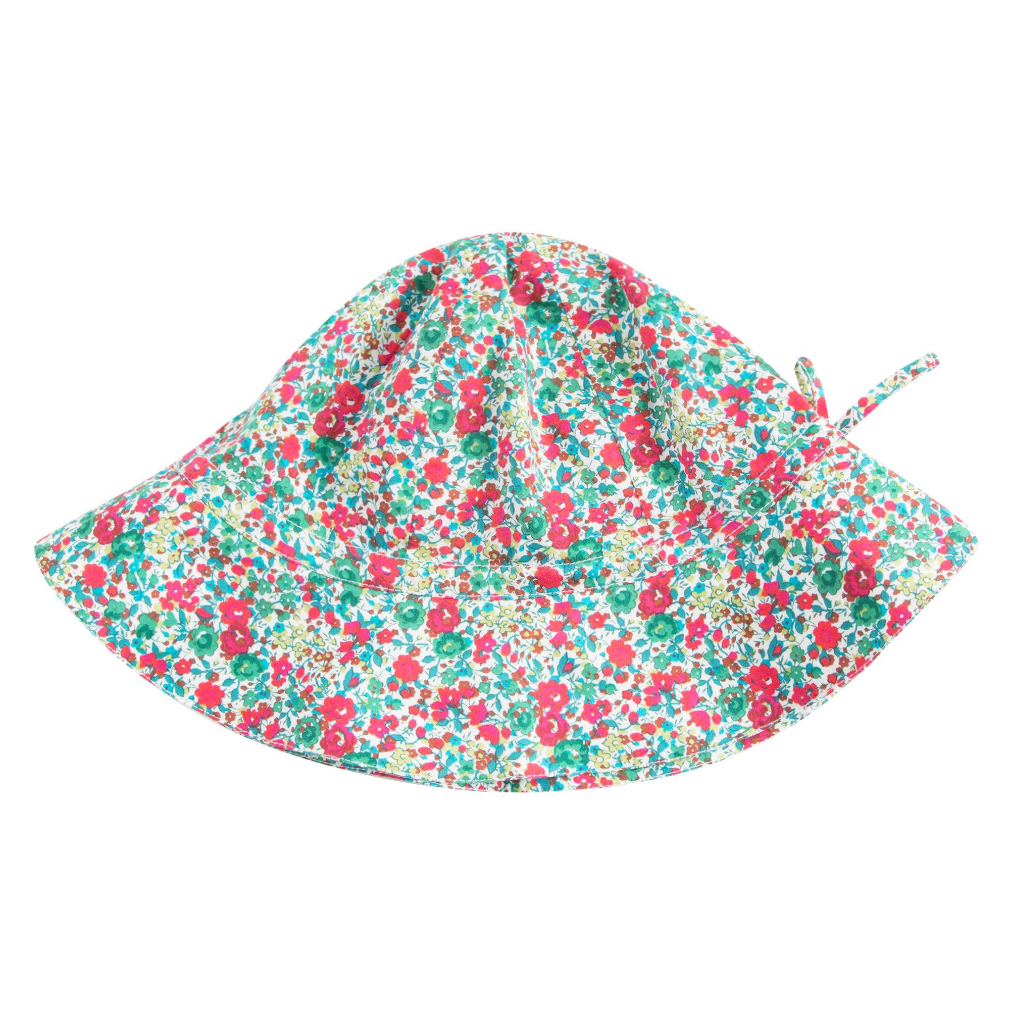 Girls Green Liberty Woven Sunhat
