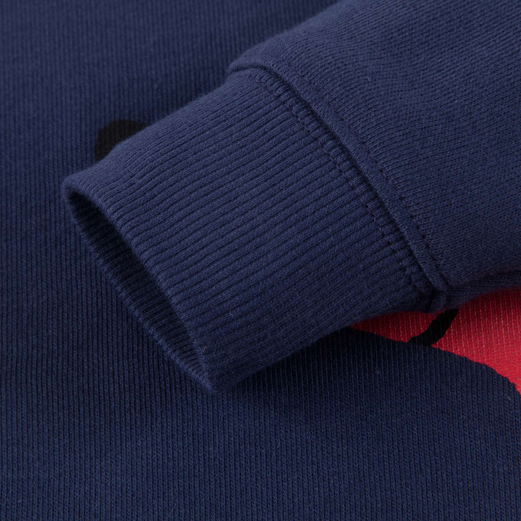 Girls Navy Blue Organic Cotton 鈥淒og鈥?Sweatshirt