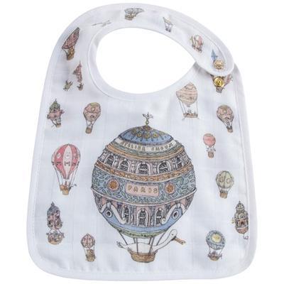 Small Bib Hot Air Balloons - Gold Snaps