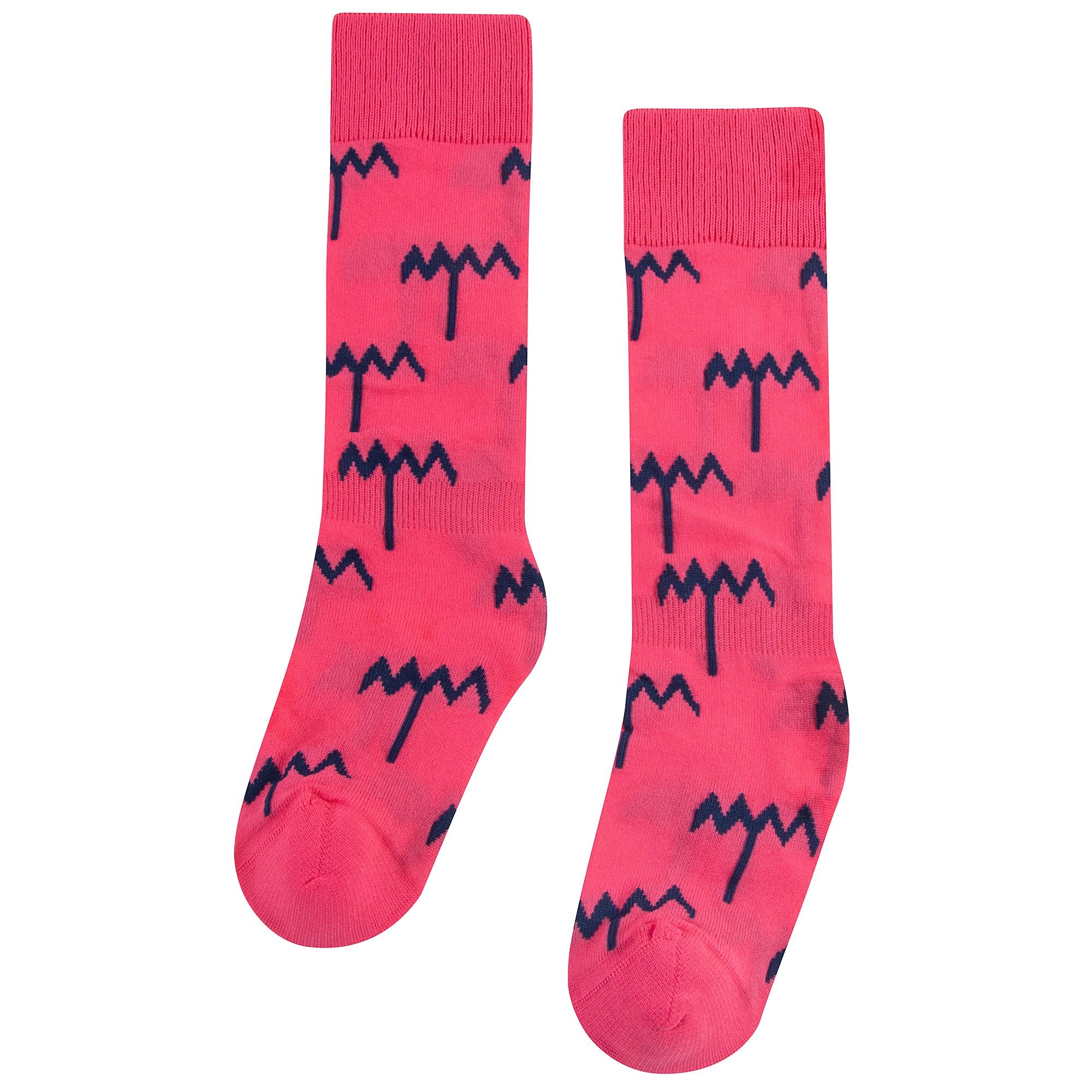 Girls Fuchsia Cotton Socks